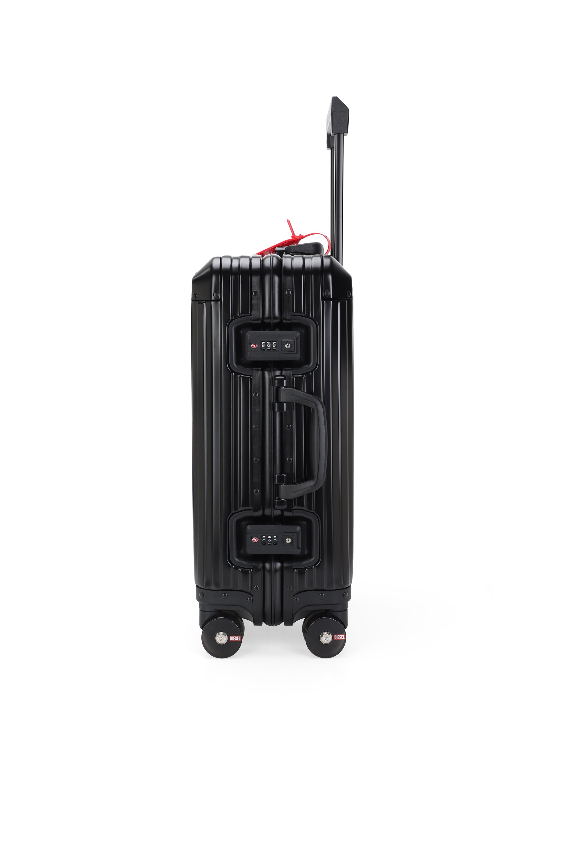 Diesel - DIESEL ALUMINUM TROLLEY- DSL002, Unisex's Aluminum Carry-On Luggage 20" in ブラック - 3