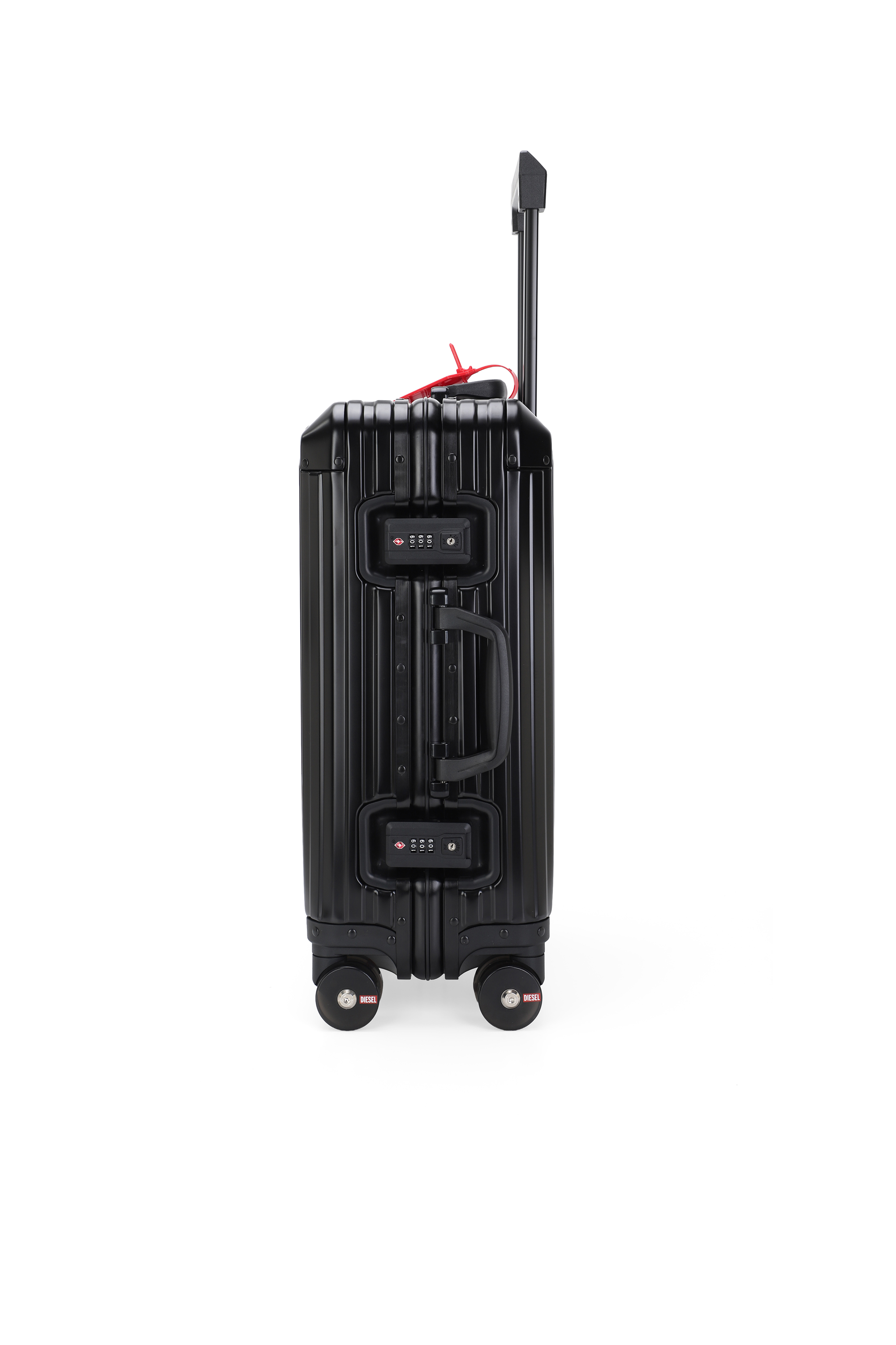Diesel - DIESEL ALUMINUM TROLLEY- DSL002, Unisex's Aluminum Carry-On Luggage 20" in ブラック - 3