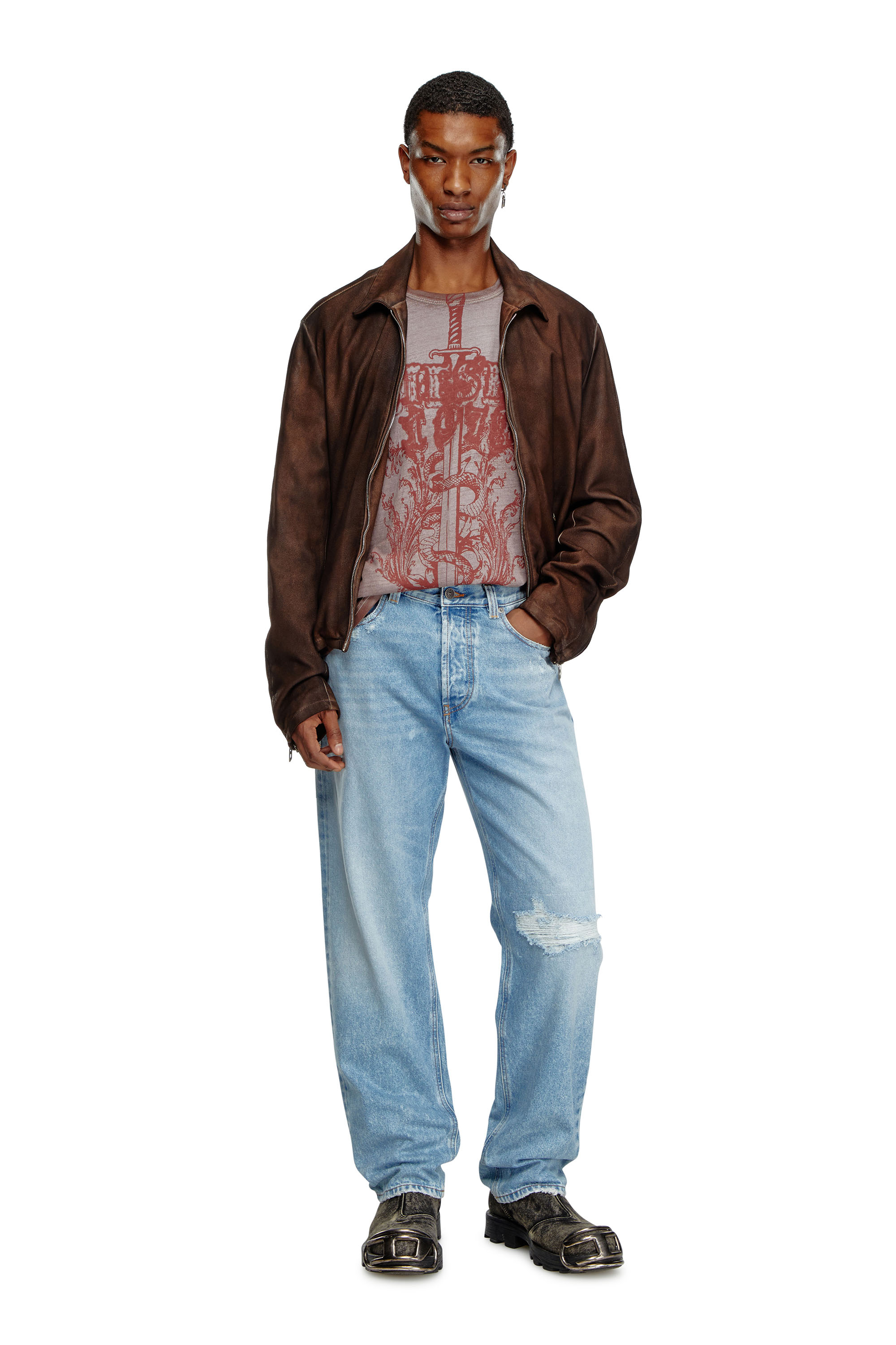 Diesel - Male's Regular Jeans 2024 D-Macs 09J80, ライトブルー - 1