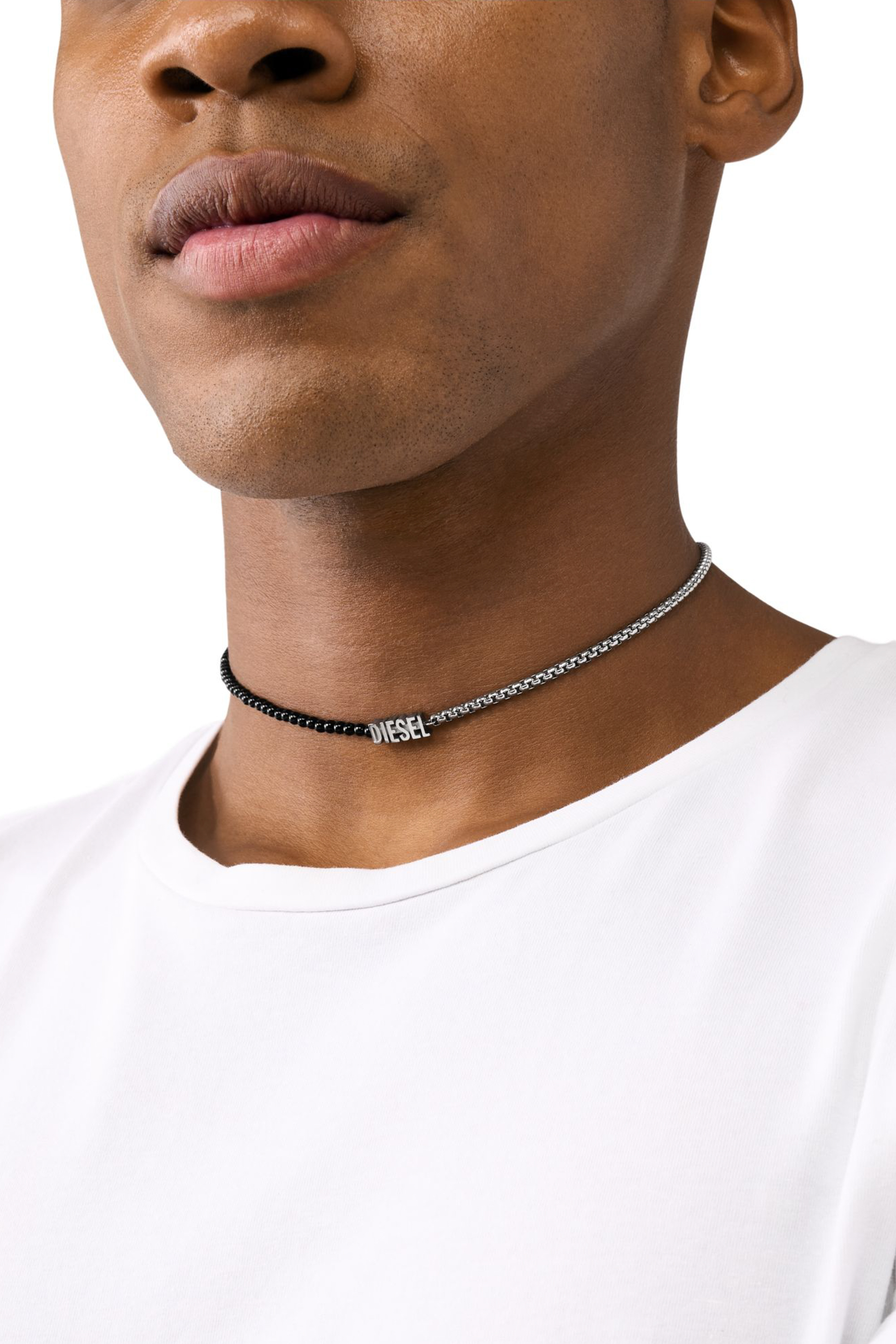 Diesel - DX1542040 JEWEL, Unisex's ブレスレット in シルバー/ブラック - 5