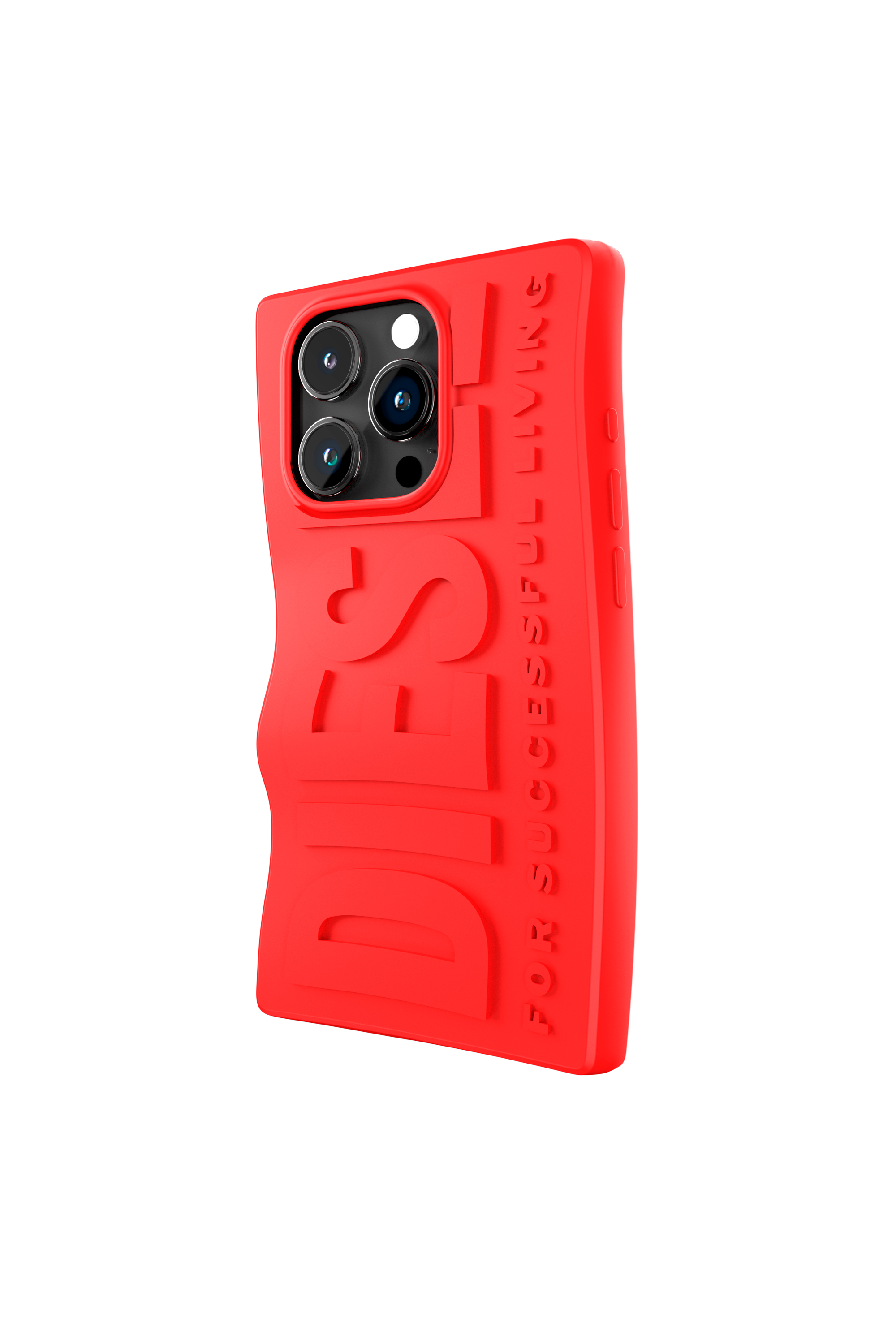 Diesel - 54117 MOULDED CASE, Unisex's iPhone 15 Pro シリコンケース in レッド - 4