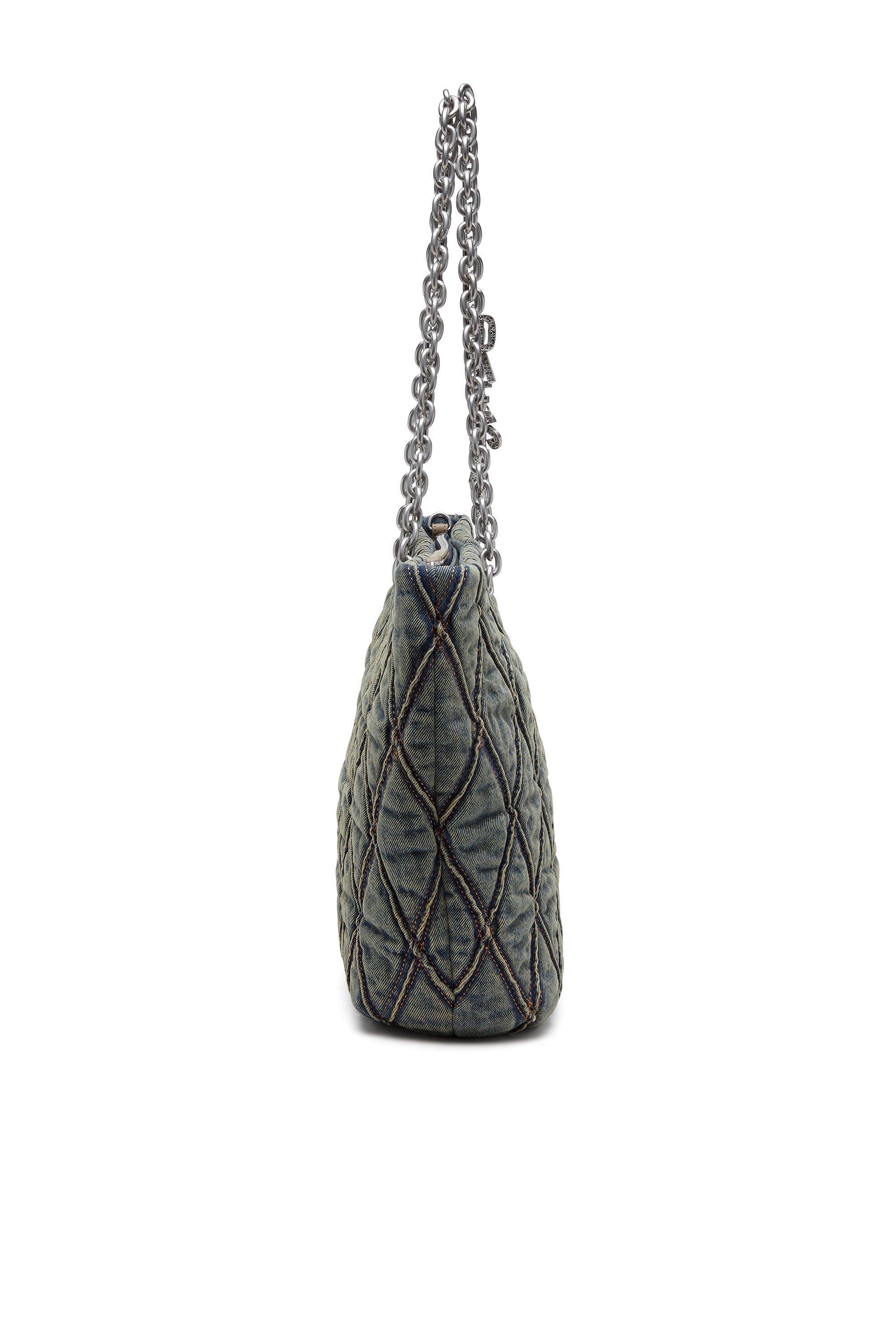 Diesel - CHARM-D SHOPPER M, Female's ショッパーバッグ M in ダークブルー - 3