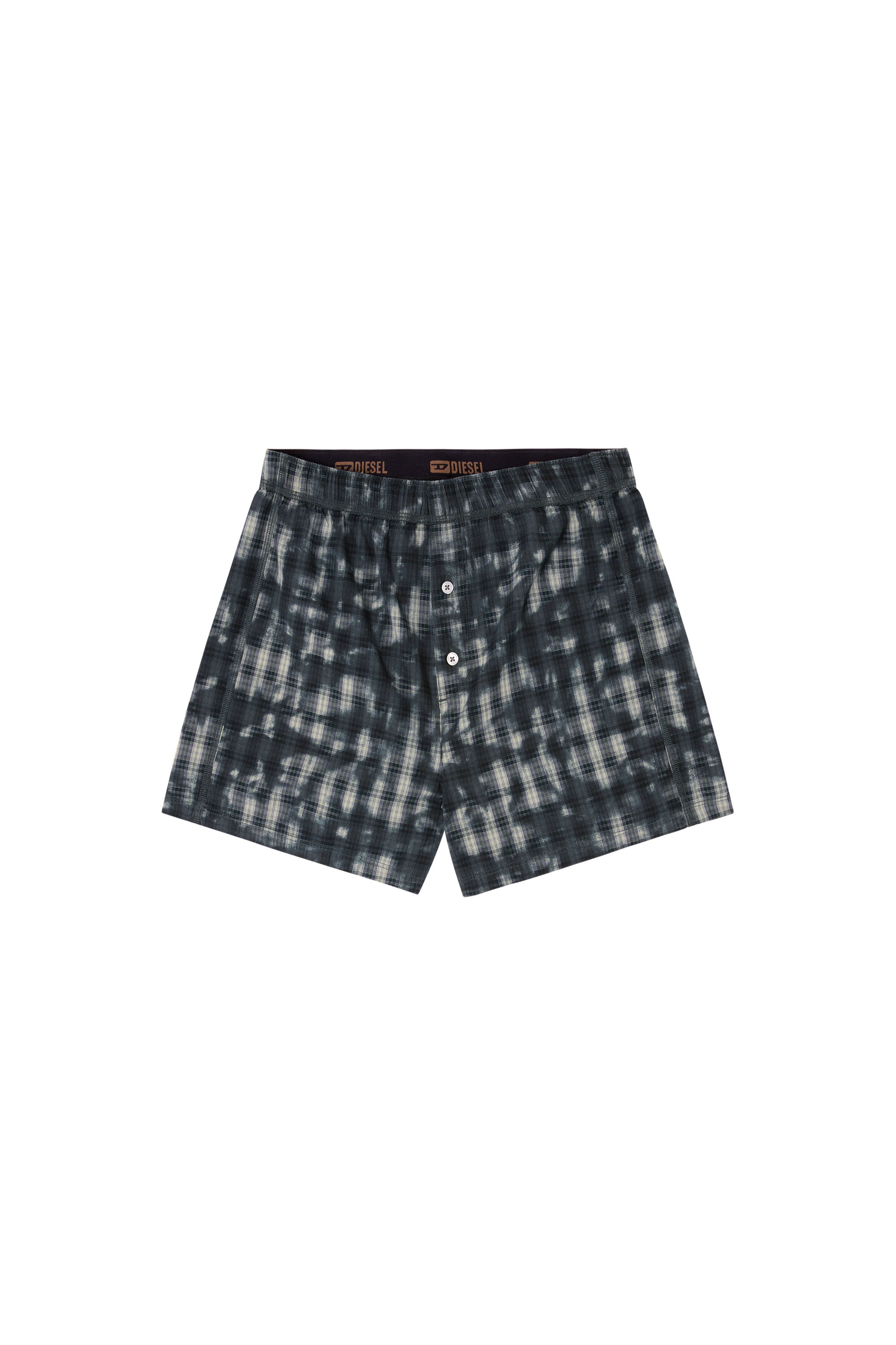 Diesel - STARK-UTLT, Unisex's Boxers with check print in ダークグリーン - 4