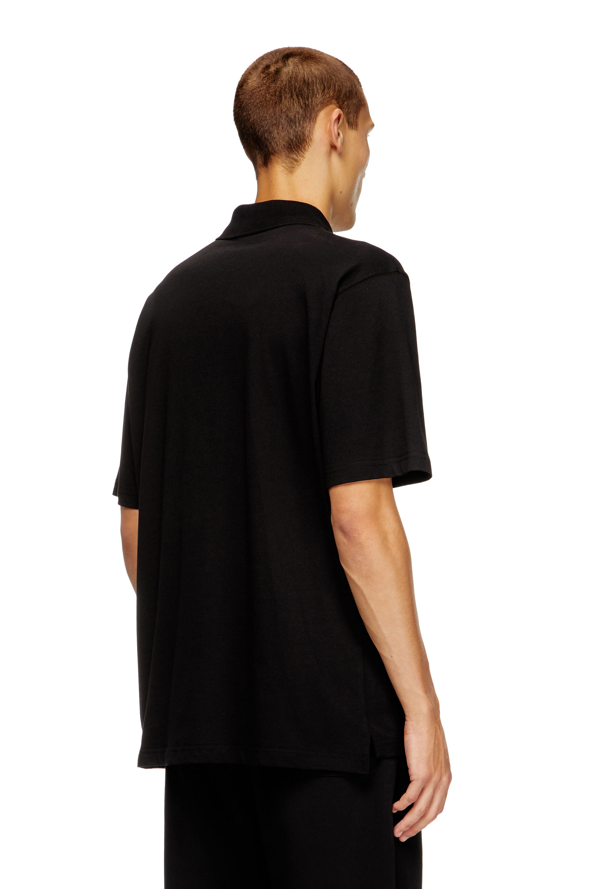 Diesel - T-VOR-OD, Male's ポロシャツ in ブラック - 4