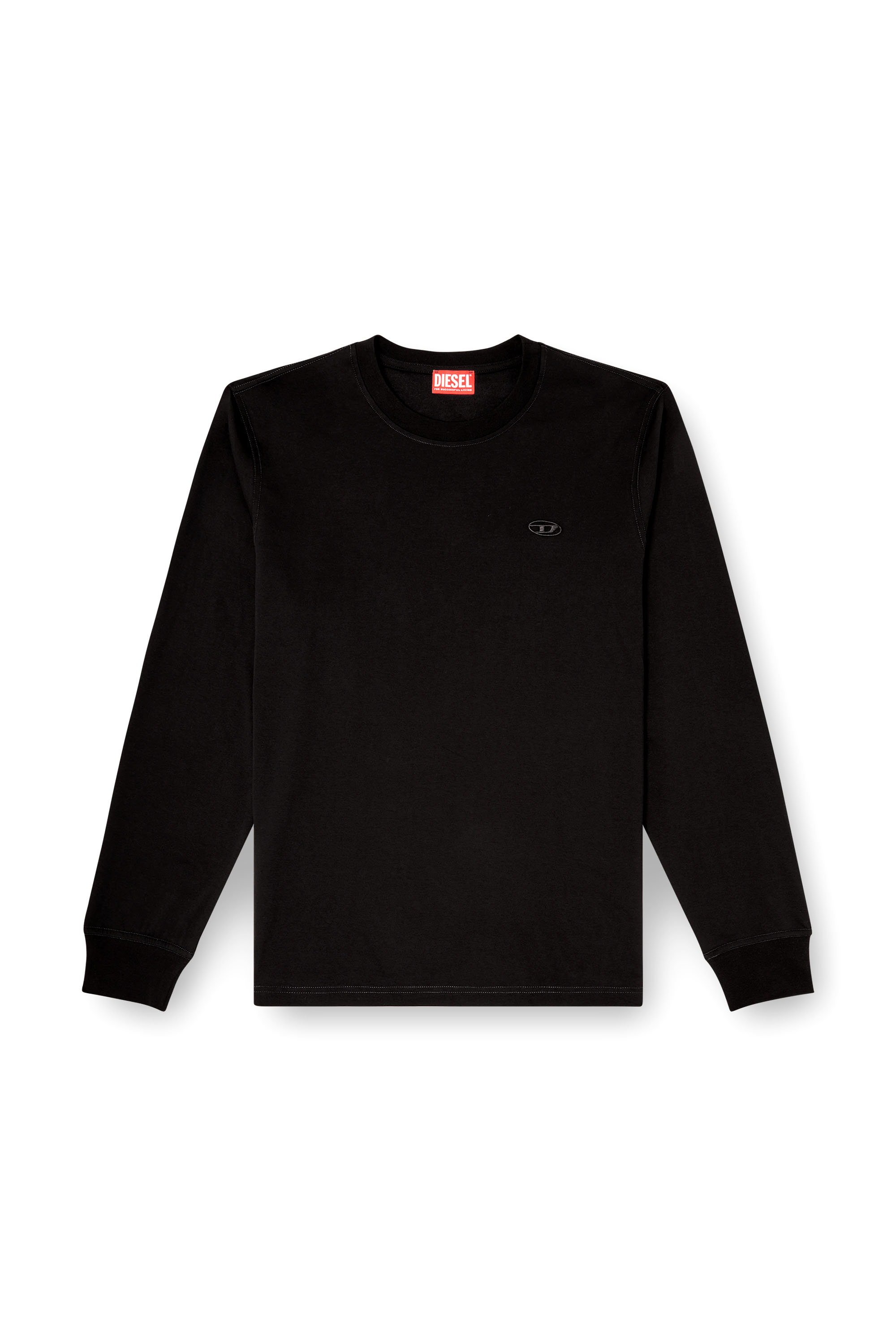 Diesel - T-ADJUST-LS-T1, Male's 長袖Tシャツ in ブラック - 2