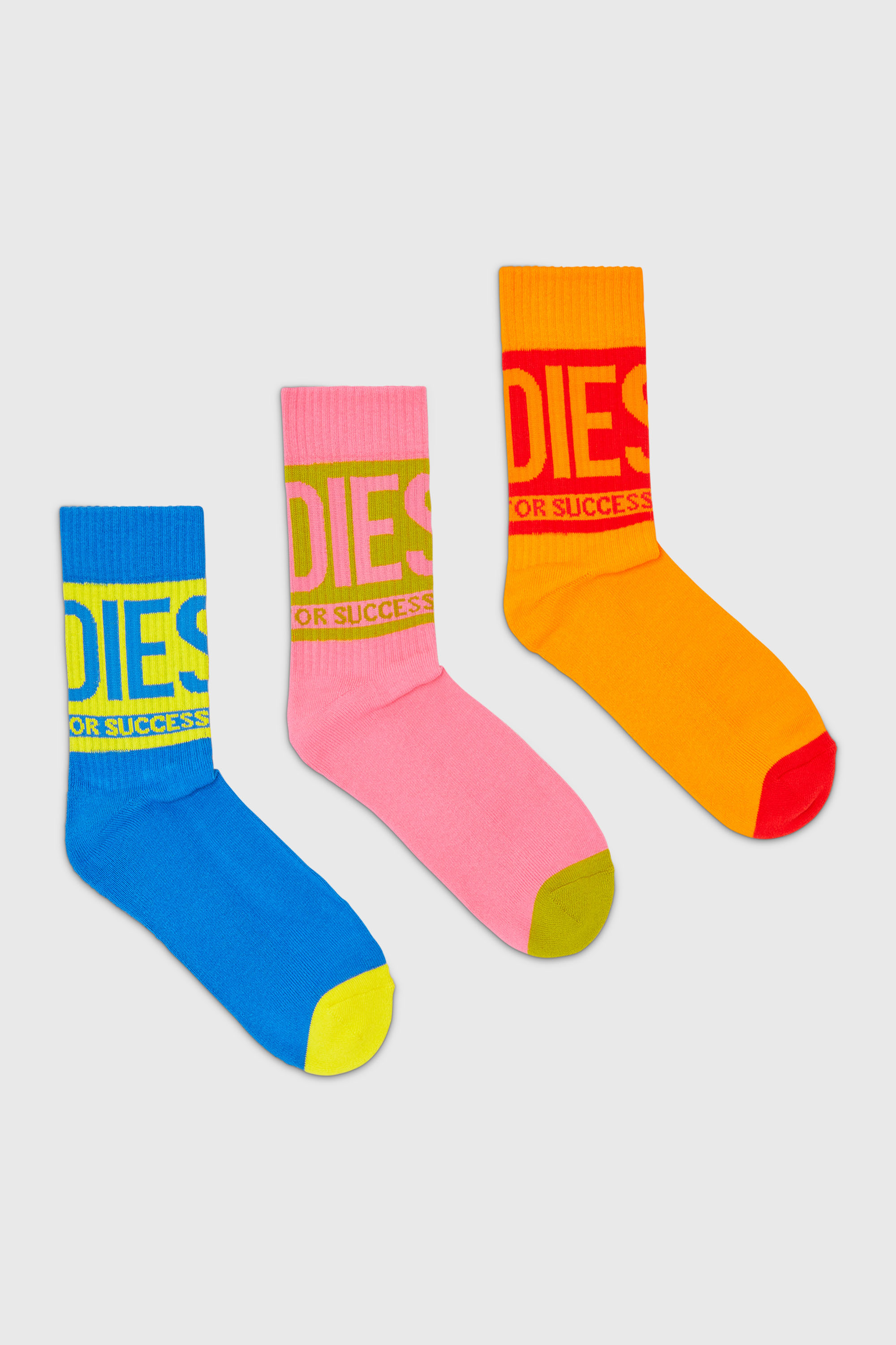 Diesel - SKM-RAY-THREEPACK, Male's ソックス 3足パック in マルチカラー - 1