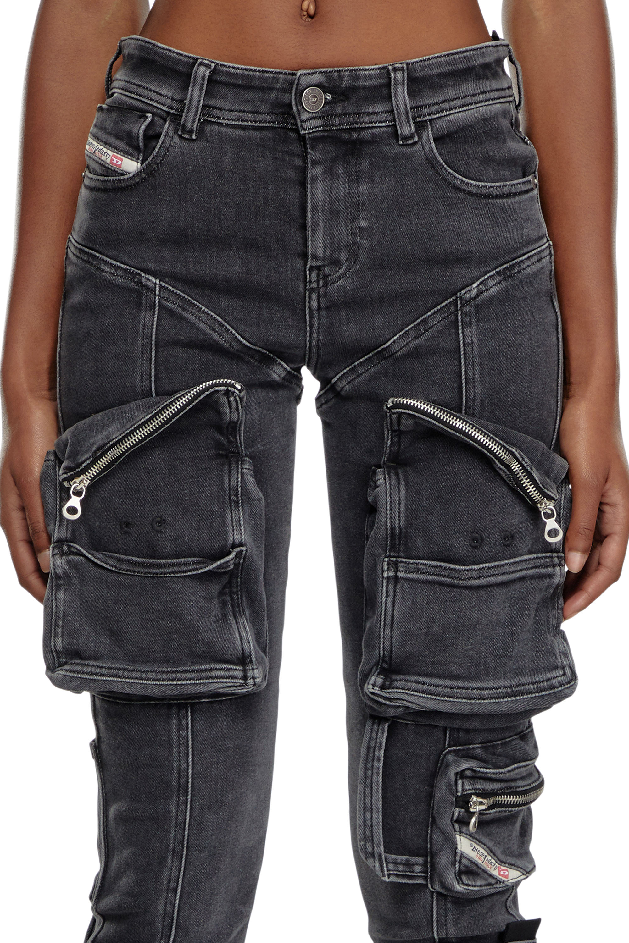 Diesel - Super skinny Jeans 1984 Slandy-High 09F27, ブラック/ダークグレー - Image 3