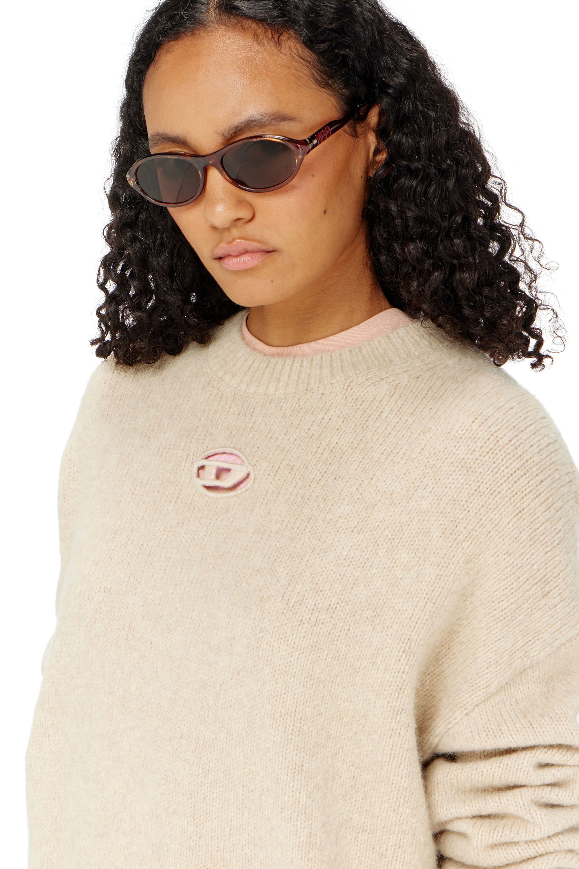 Diesel - M-AREETA, Female's プルオーバーニット in ベージュ - 4