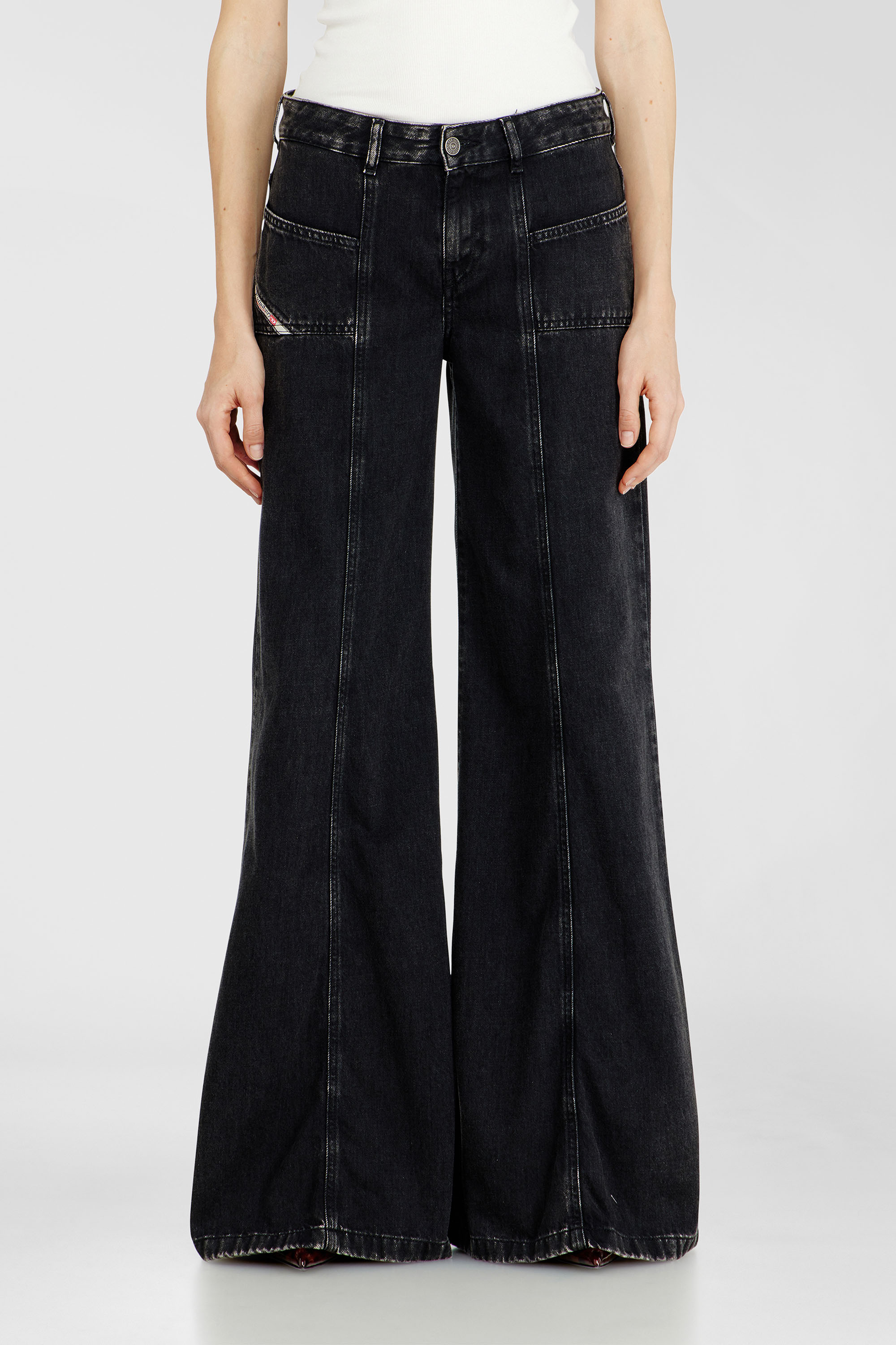 Diesel - Female's Flare Jeans D-Akii 068HN, ブラック/ダークグレー - 4