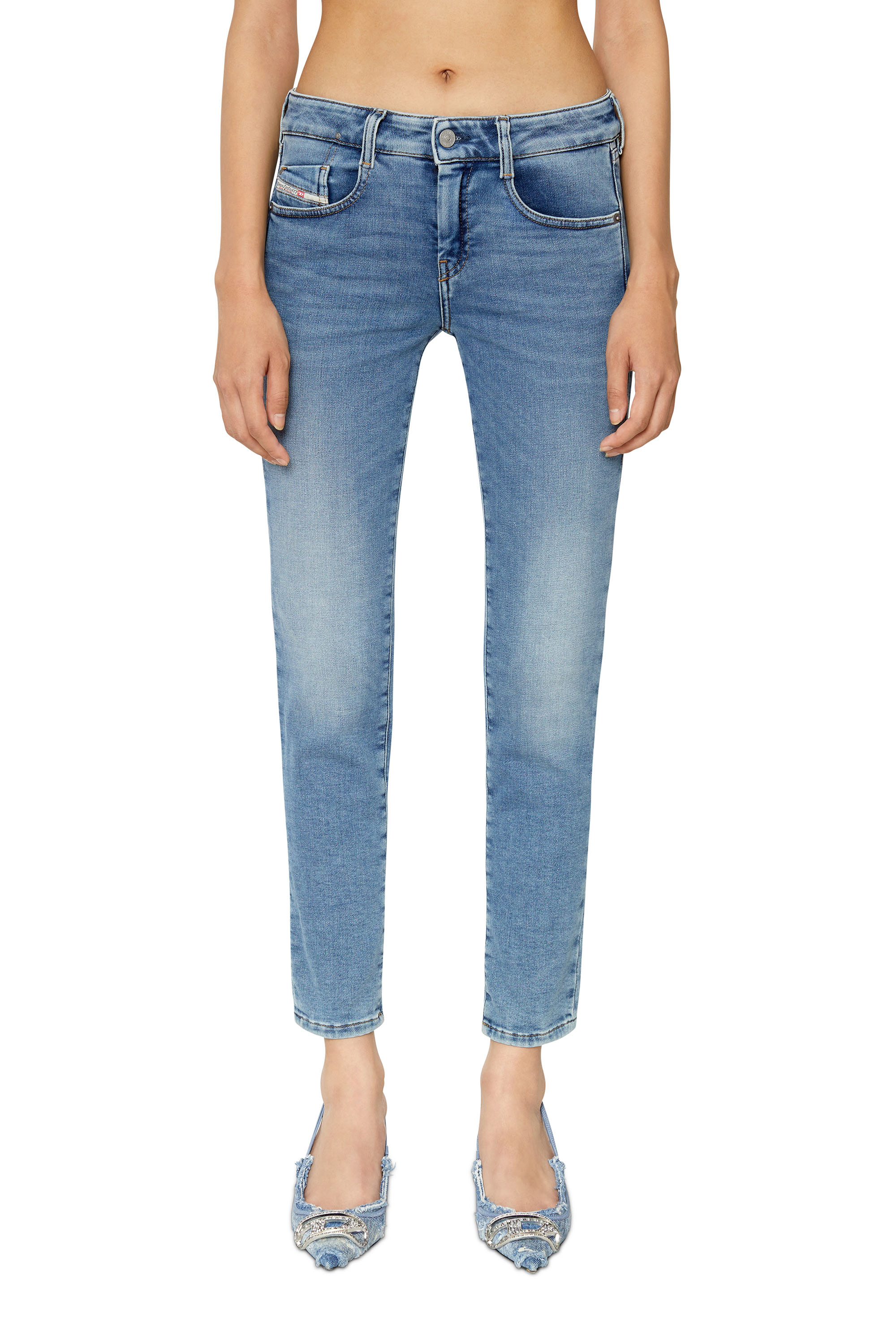 Diesel - Slim D-Ollies JoggJeans® 068BA, ミディアムブルー - Image 1