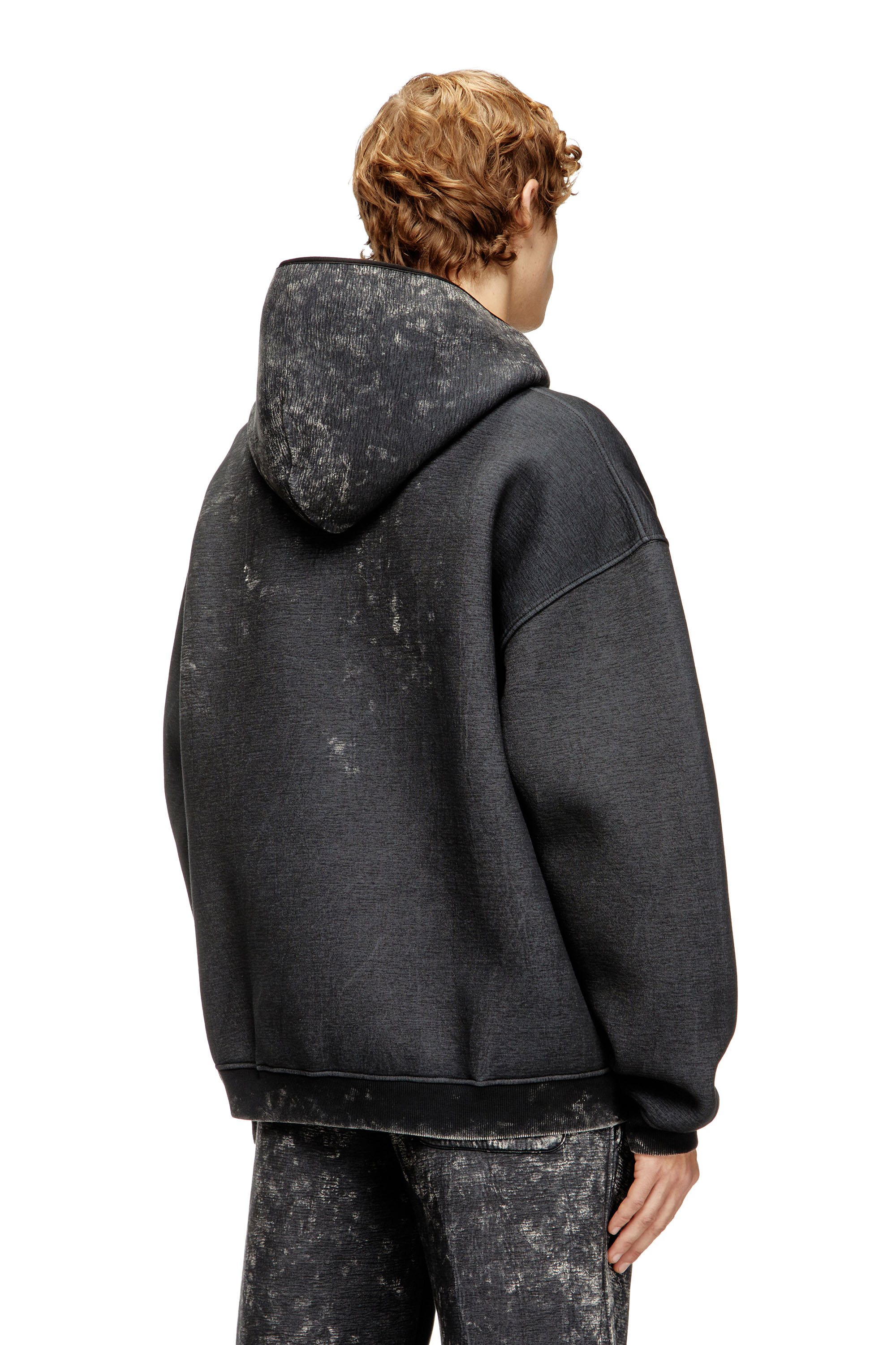 Diesel - S-BOXT-CHAN-HOOD, Male's プルオーバーパーカー in ダークグレー - 4