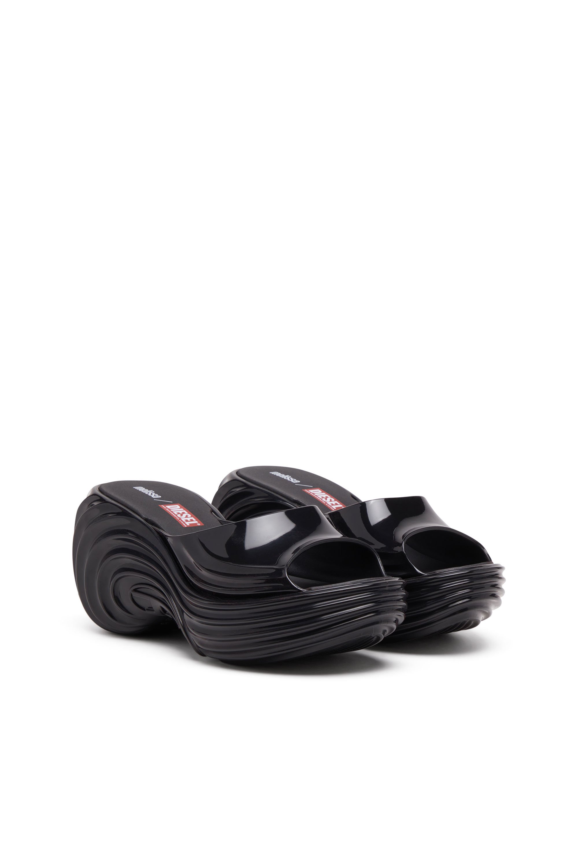 Diesel - MELISSA QUANTUM PLATFORM, Female's Platform mule in Melflex® in ブラック - 2