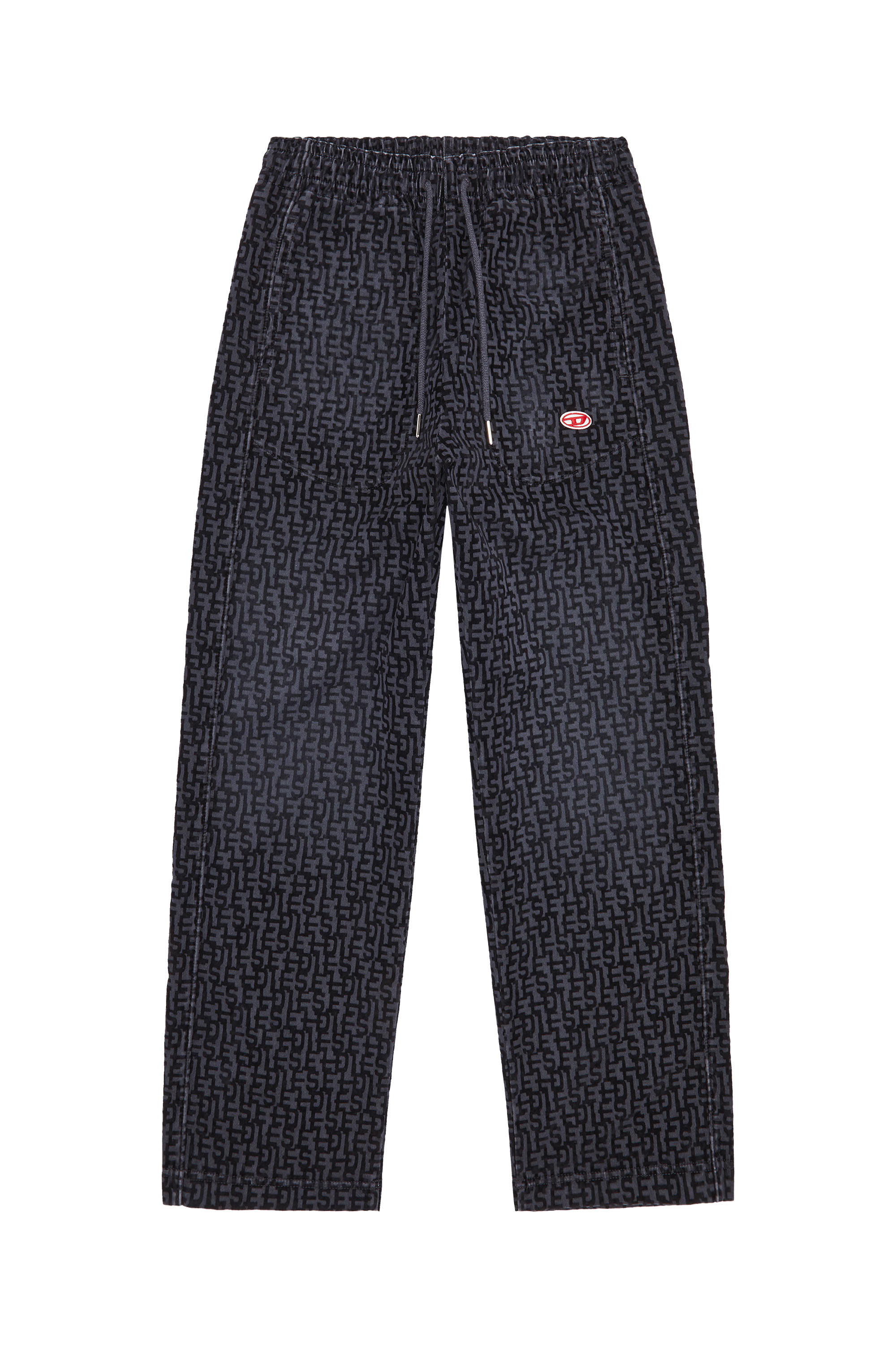 Diesel - Straight D-Martians Track Denim 068AW, ブラック/ダークグレー - Image 6