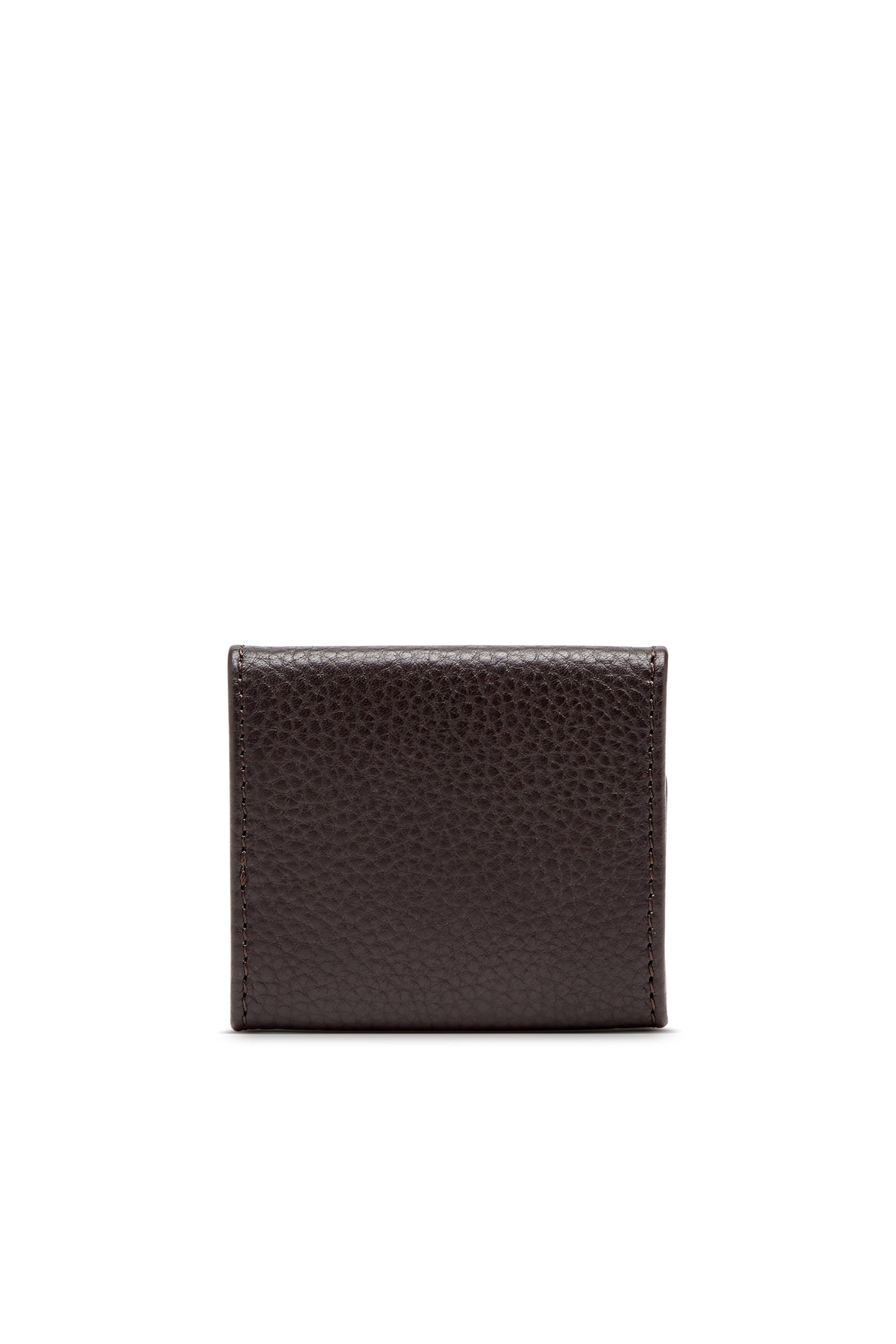 Diesel - HISSU EVO COIN CASE, Male's Coin purse in grainy leather in ダークブラウン - 3