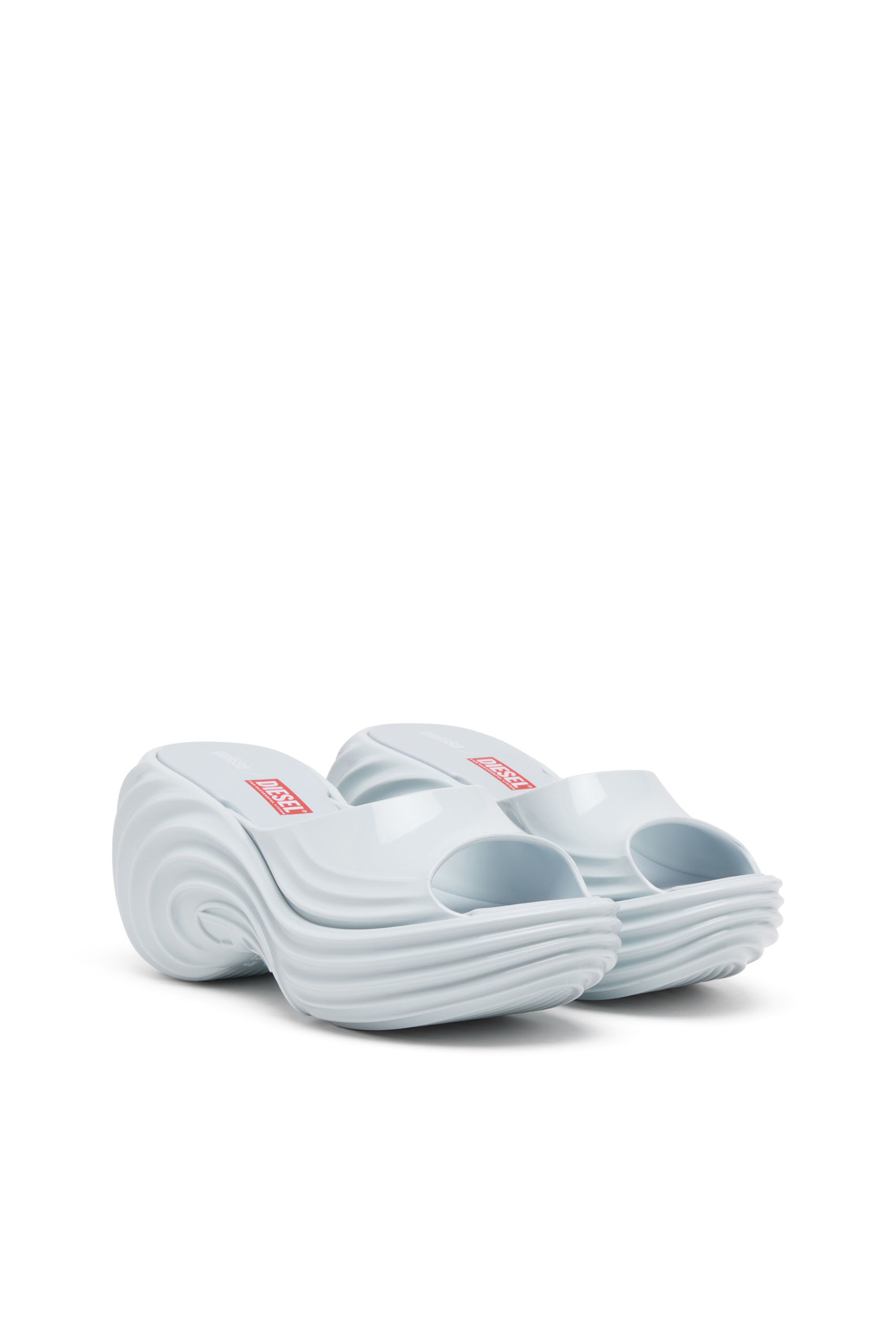 Diesel - MELISSA QUANTUM PLATFORM, Female's Platform mule in Melflex® in ライトブルー - 2