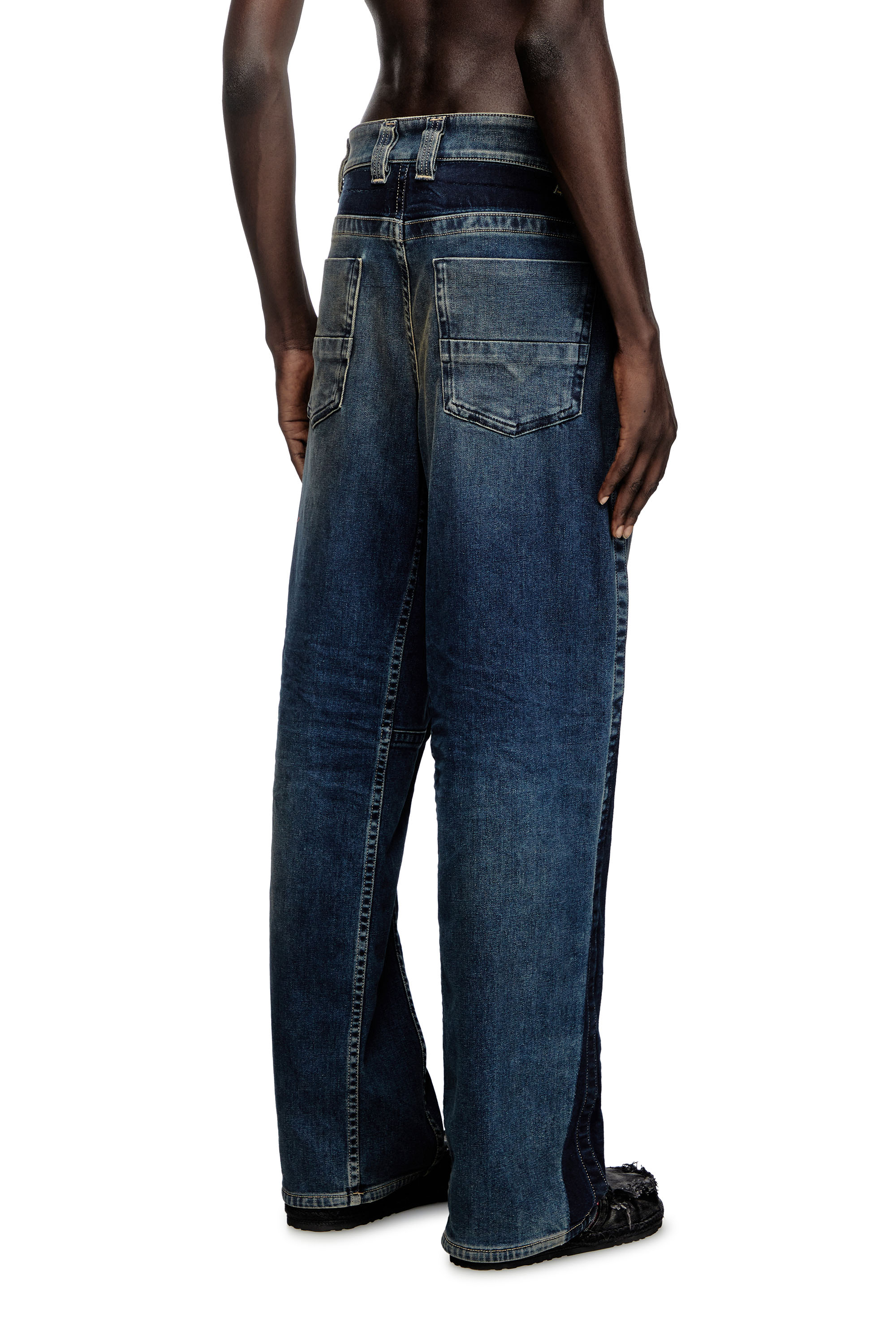 Diesel - Male's Relaxed Jeans 2001 D-Macro 09J06, ミディアムブルー - 4