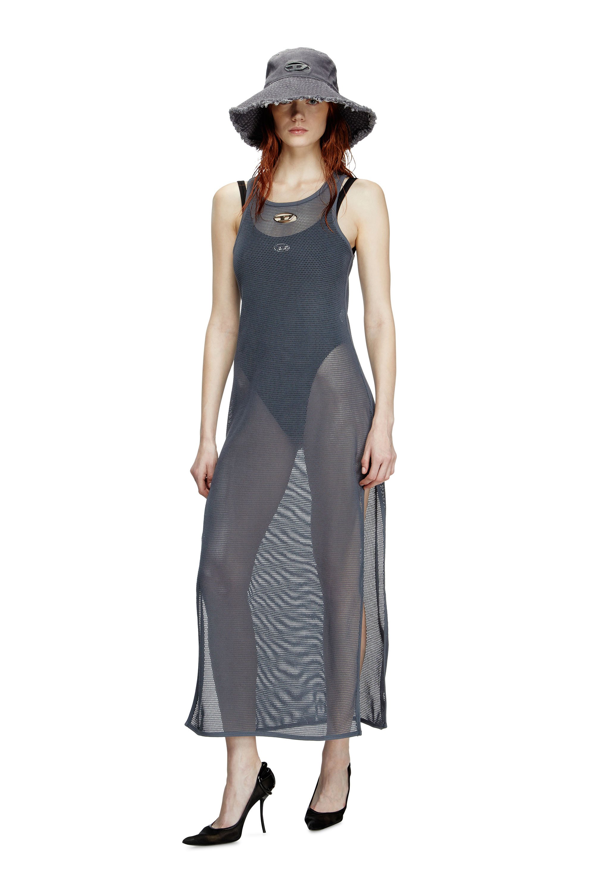 Diesel - JENNIFER-UTLT, Female's Mesh beach cover-up in グレー - 1