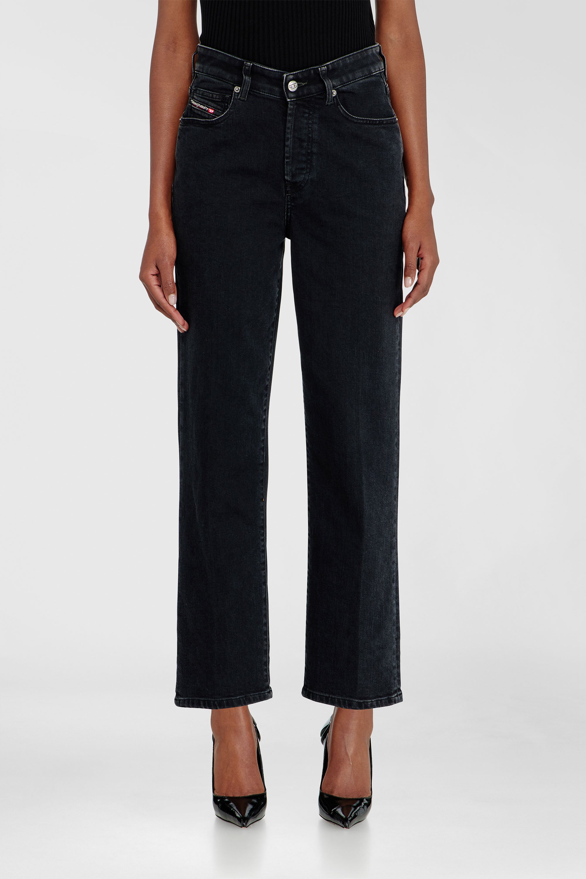 Diesel - Female's Regular Jeans 1981 D-Went 09N89, ブラック/ダークグレー - 1