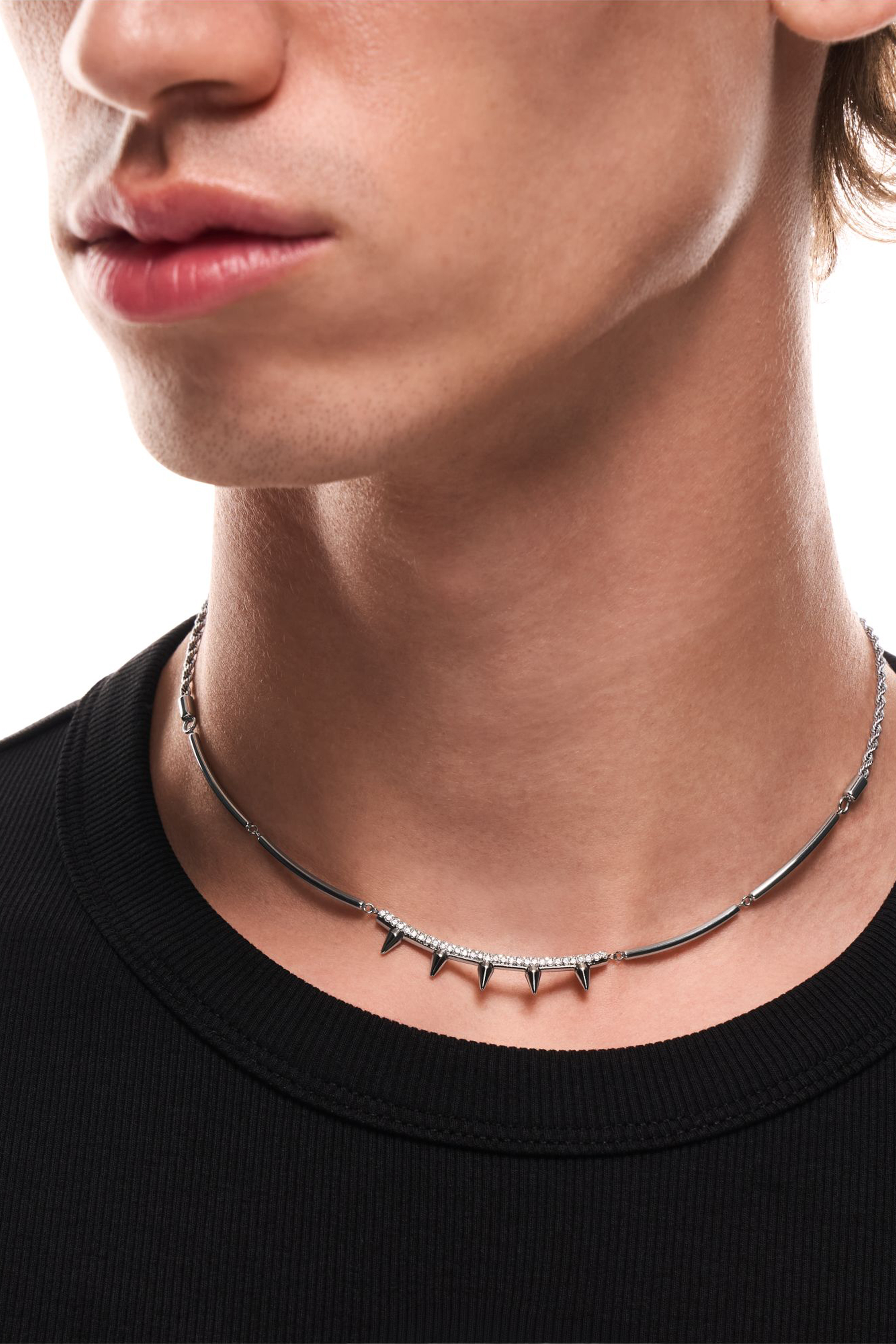Diesel - DX1724040, Unisex's Stainless Steel Chain Necklace in シルバー - 4