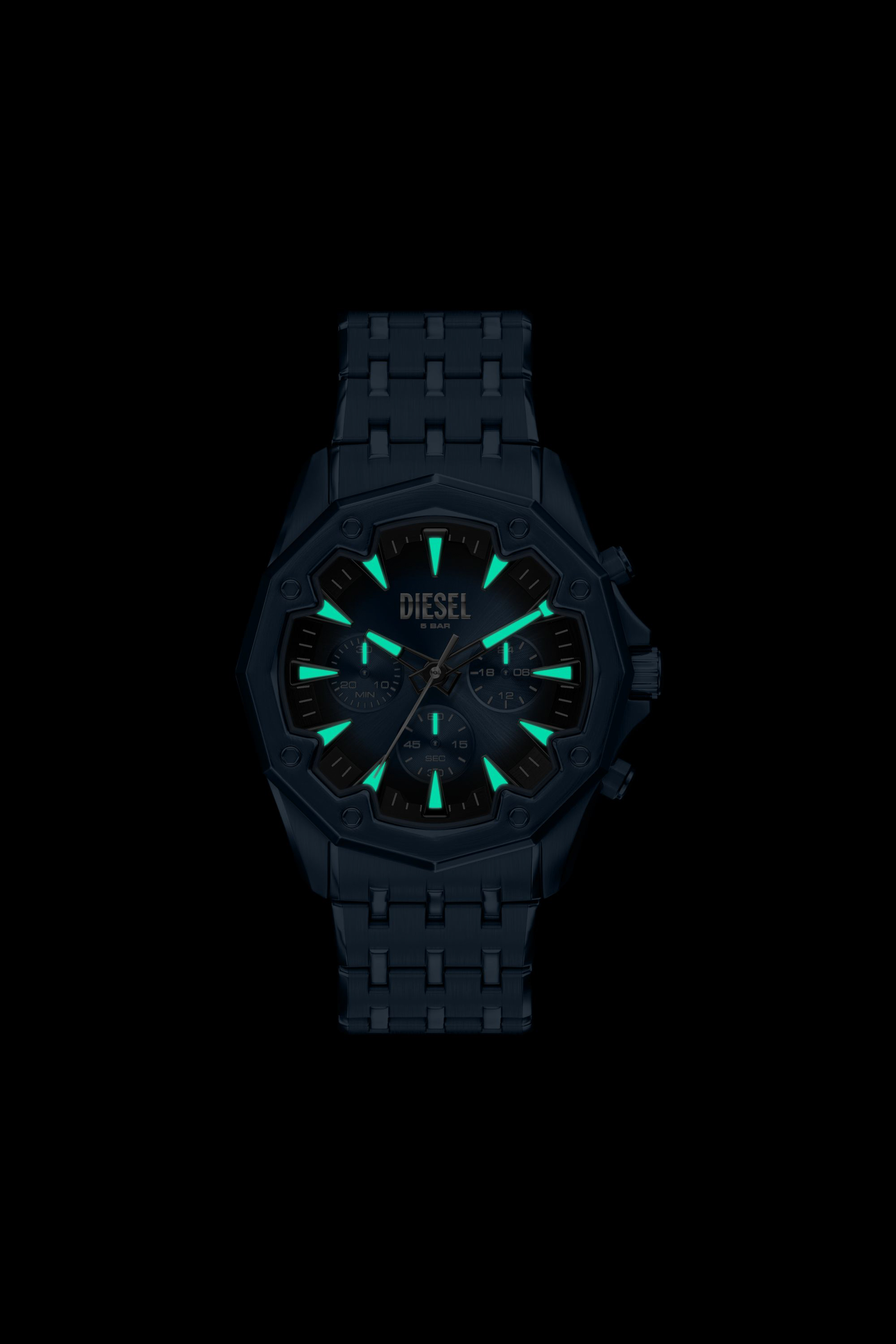 Diesel - DZ4705 WATCH, Male's Stinger Blue Stainless Steel Watch in ブルー - 6