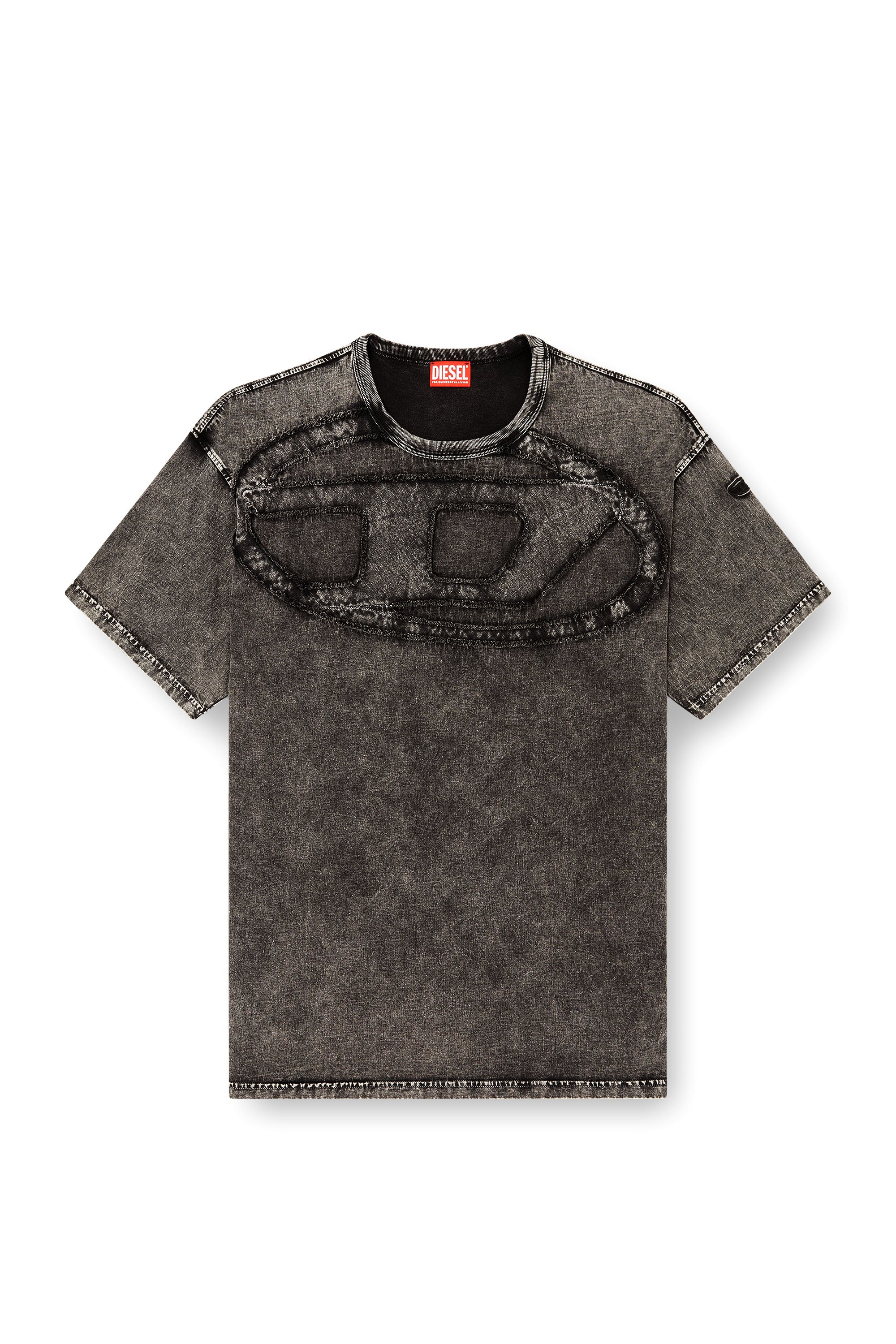 Diesel - T-BOXT-DEN, Male's Tシャツ in ダークグレー - 3