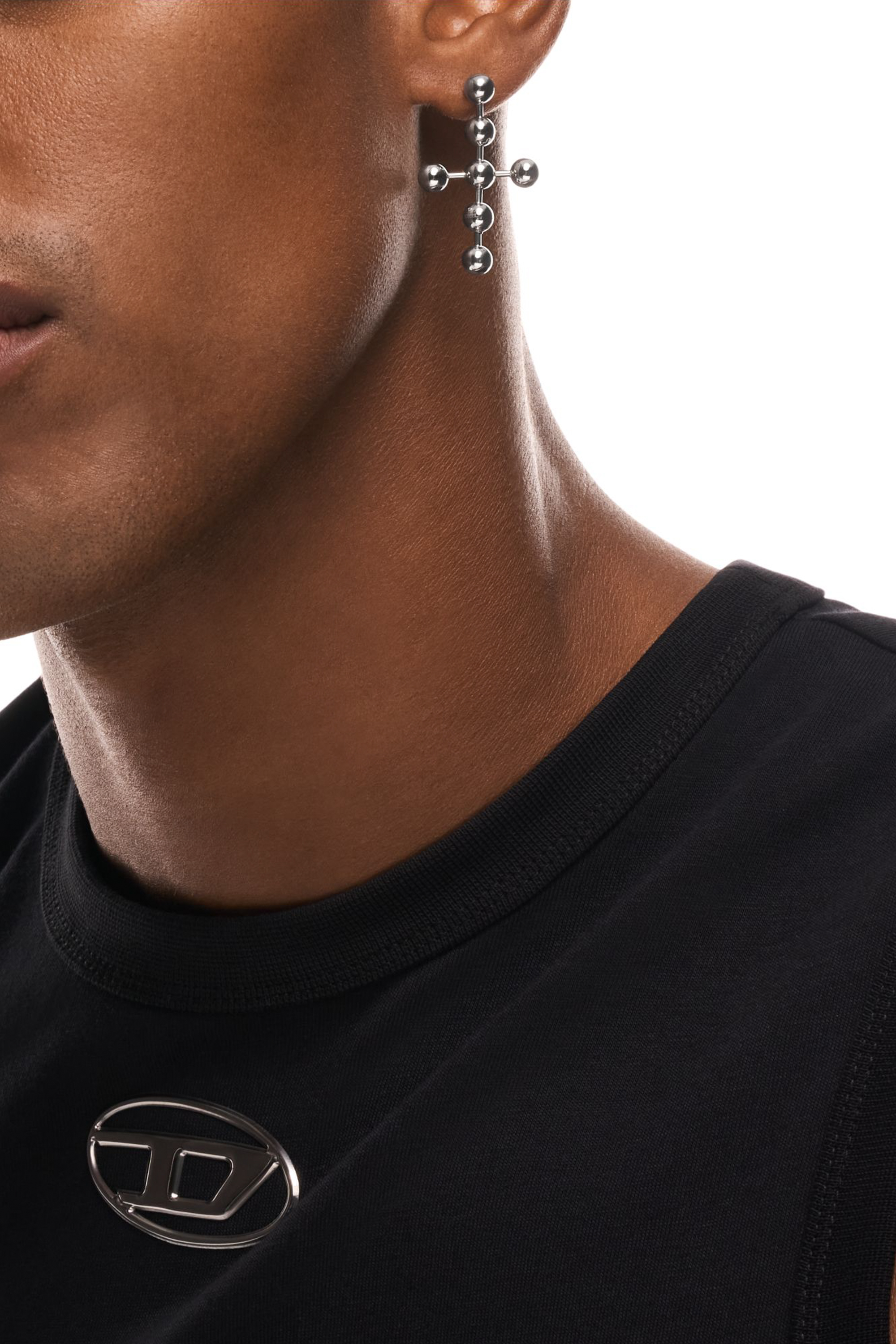 Diesel - DX167640 JEWELLERY, Unisex's Stainless Steel Drop Earring in シルバー - 4