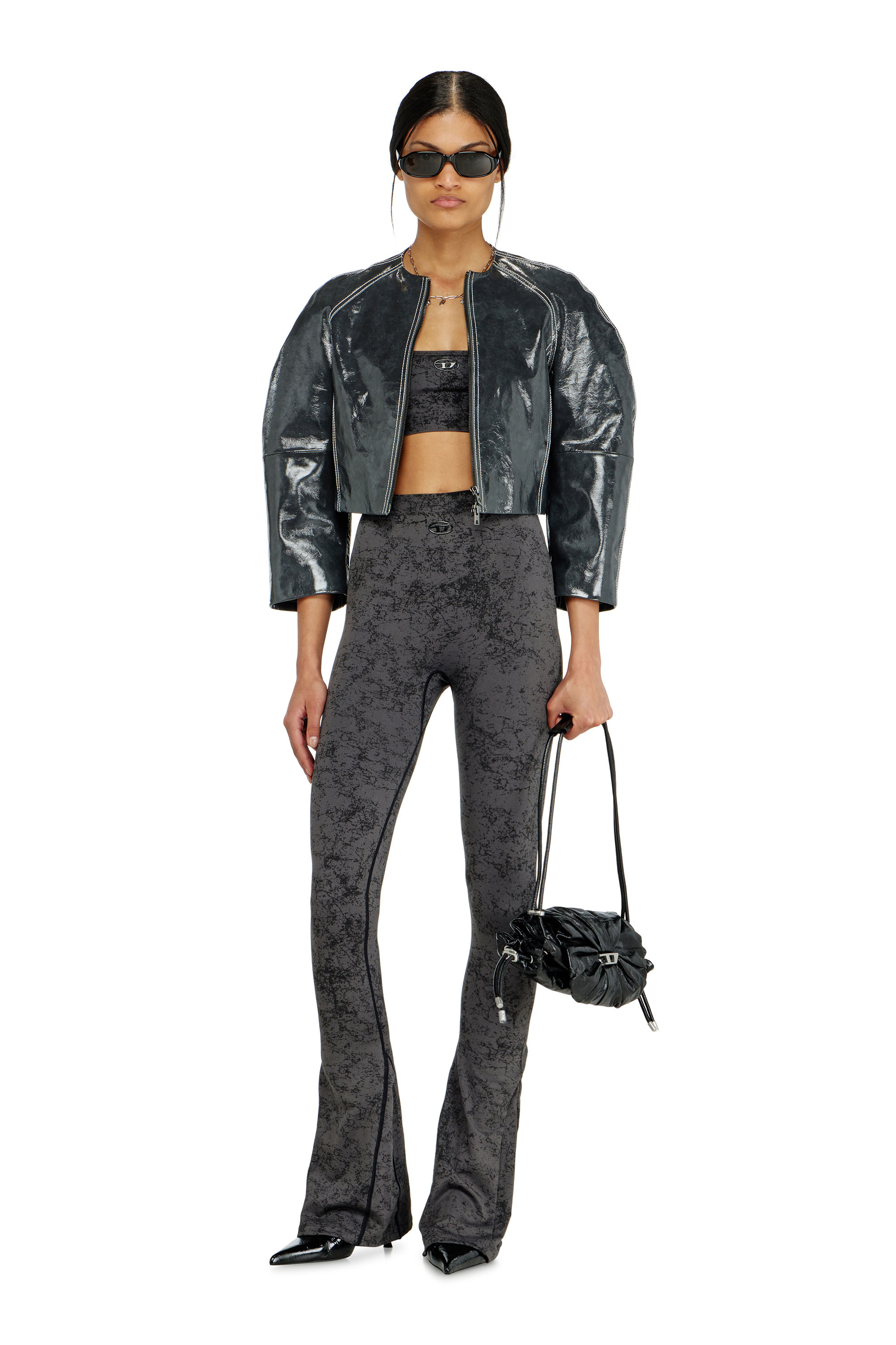 Diesel - HELLA-UTLT, Female's スポーツブラ in ダークグレー - 6