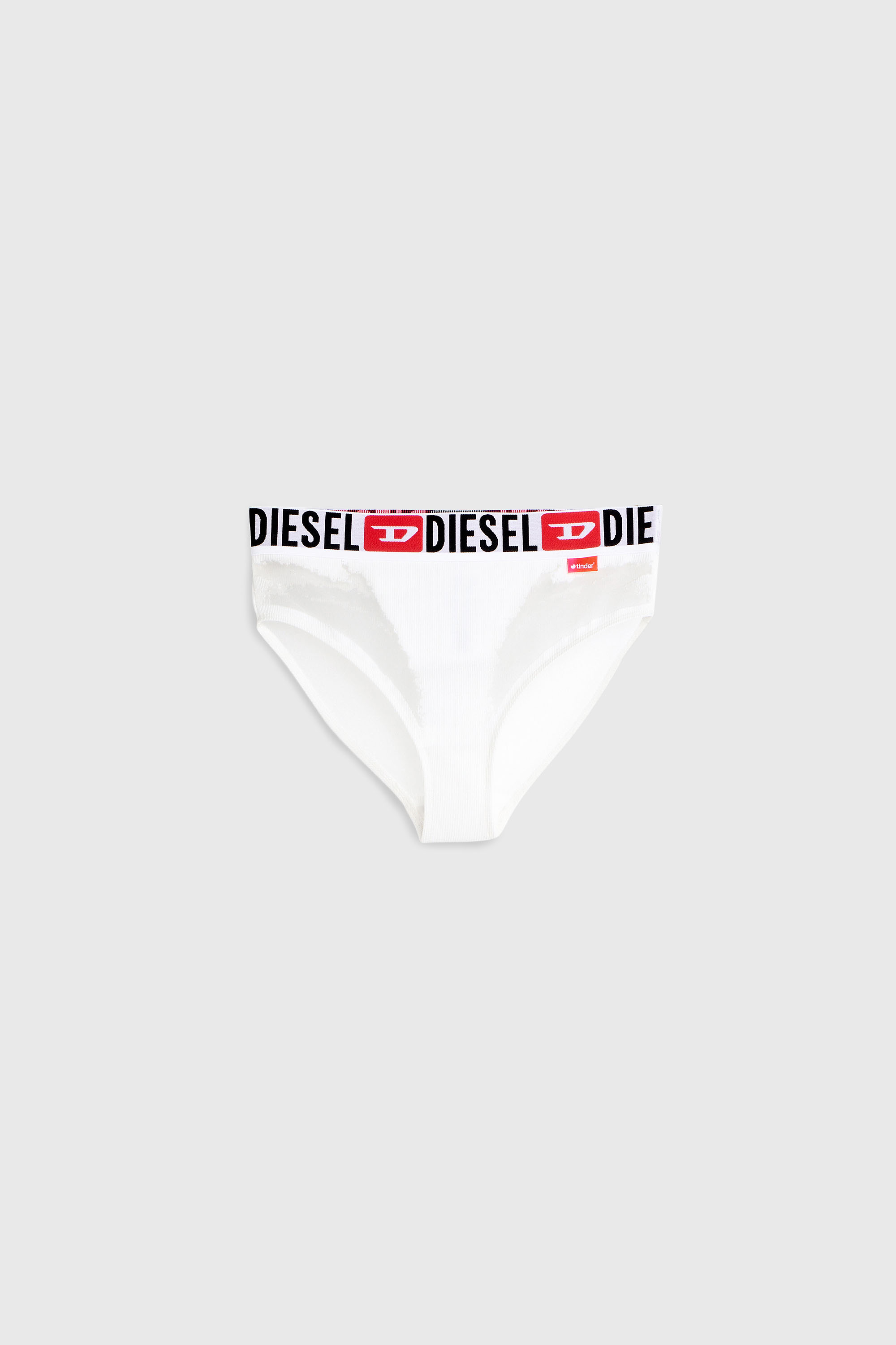 Diesel - PR-SAM-D-CORE, Female's Briefs with sheer devor&eacute; effect in ホワイト - 2