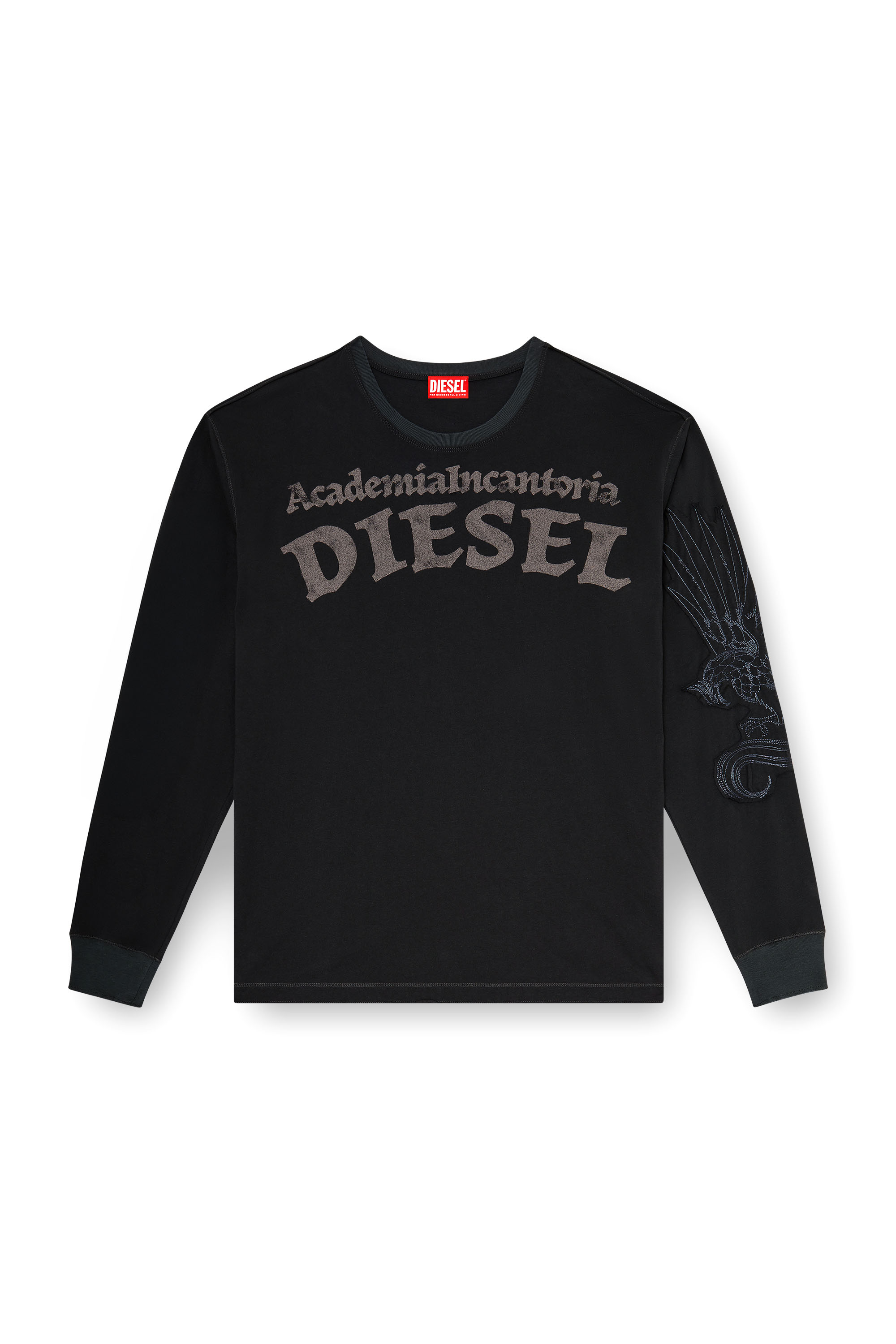 Diesel - T-NORM-LS-AA3, Male's 長袖Tシャツ in ブラック - 2