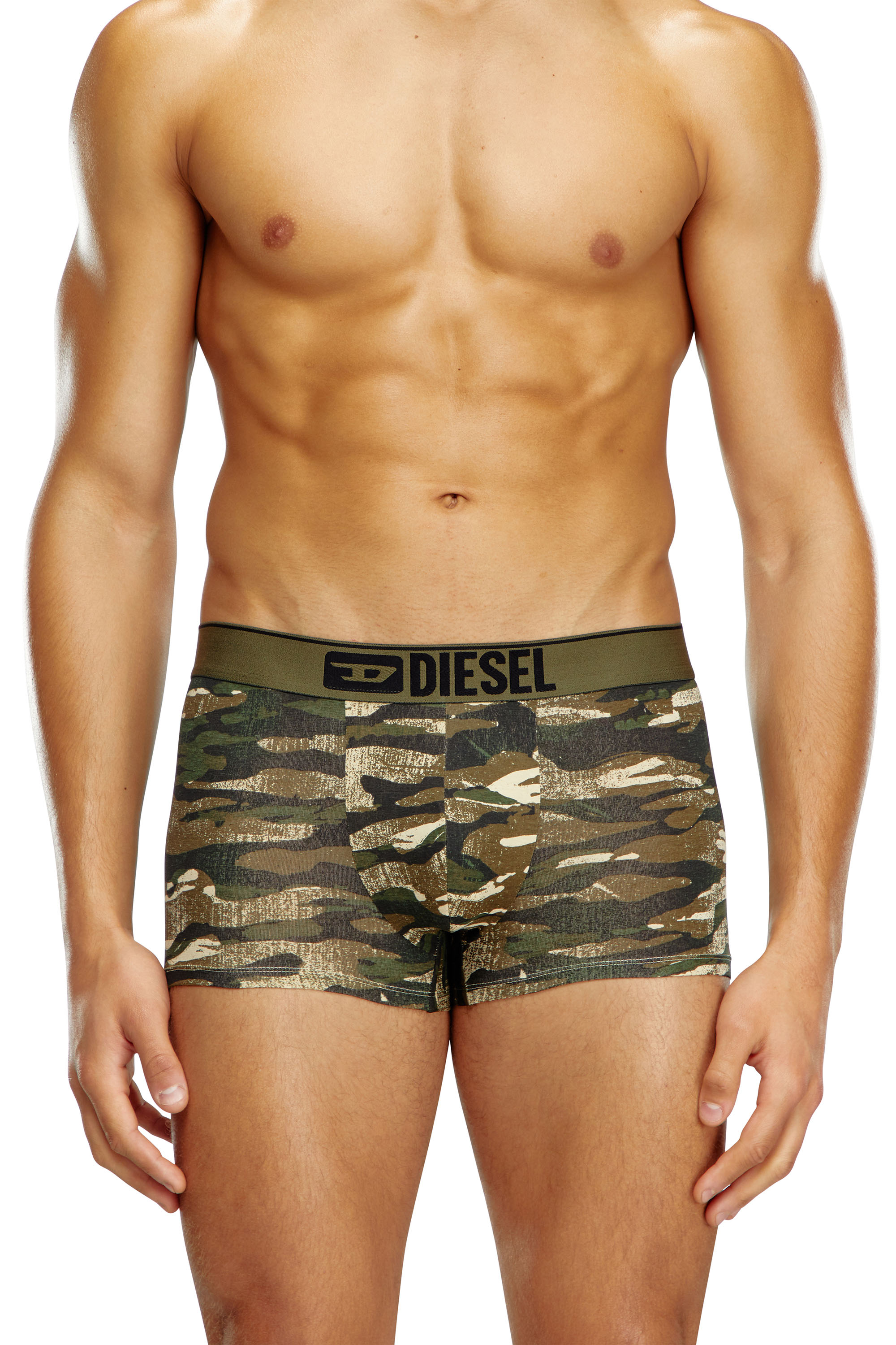 Diesel - UMBX-DAMIEN, Male's Boxer briefs with camo print in ミリタリーグリーン - 3