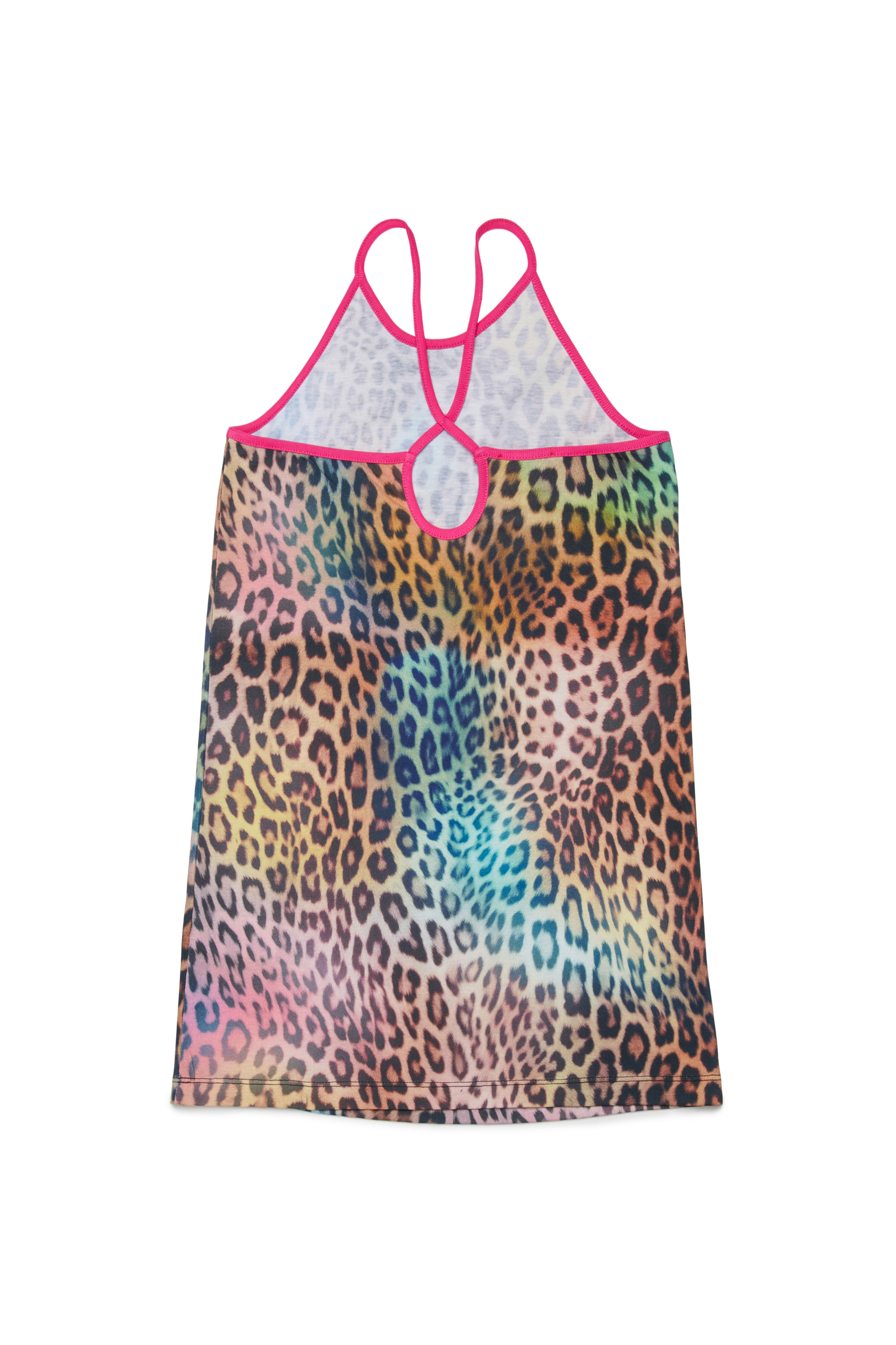 Diesel - MCUPLY, Female's Beach dress with multicolour animal print in ブラウン/ピンク - 2