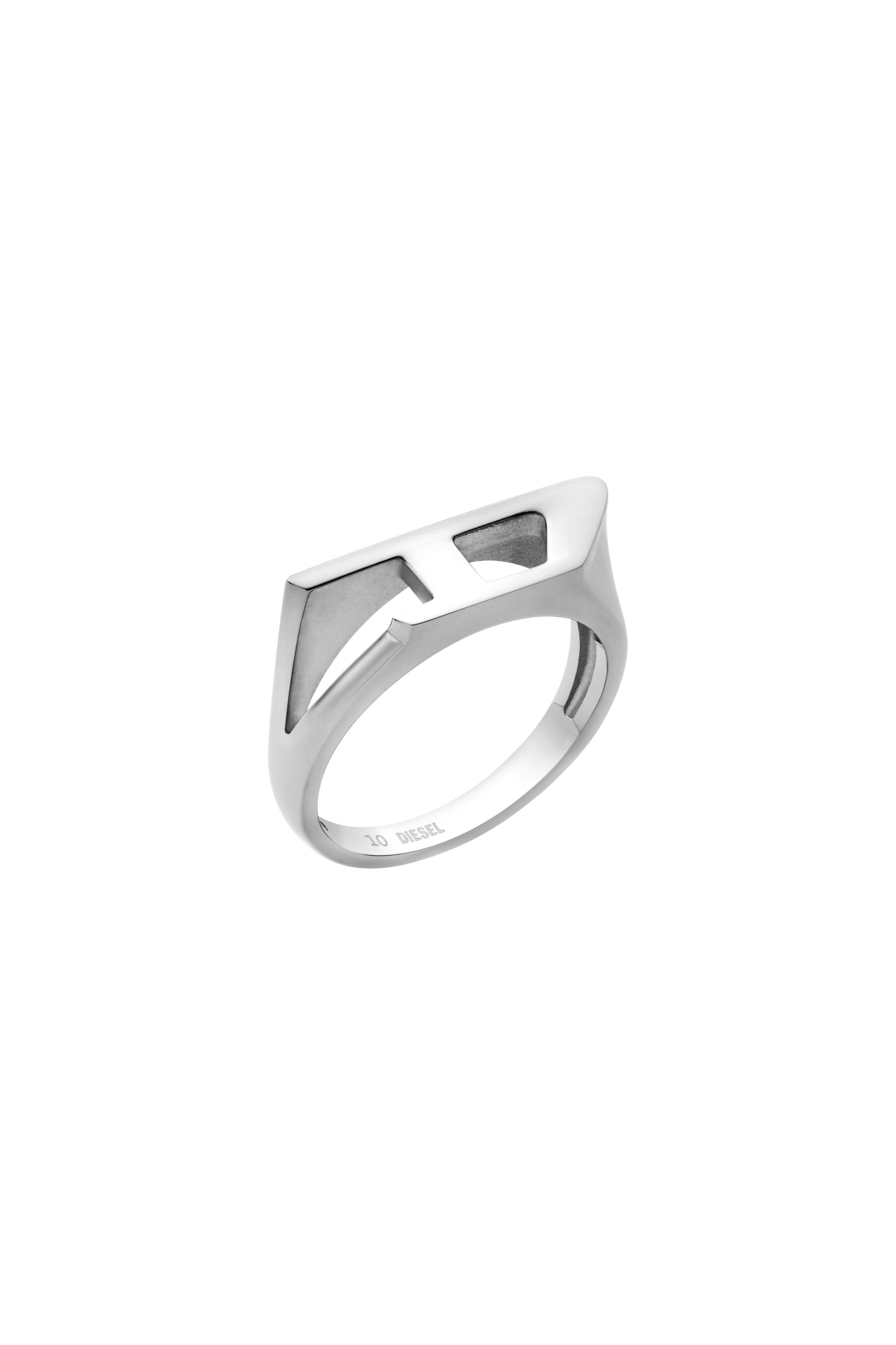 Diesel - DX1638040 JEWELLERY, Unisex's Stainless steel signet ring in シルバー - 1