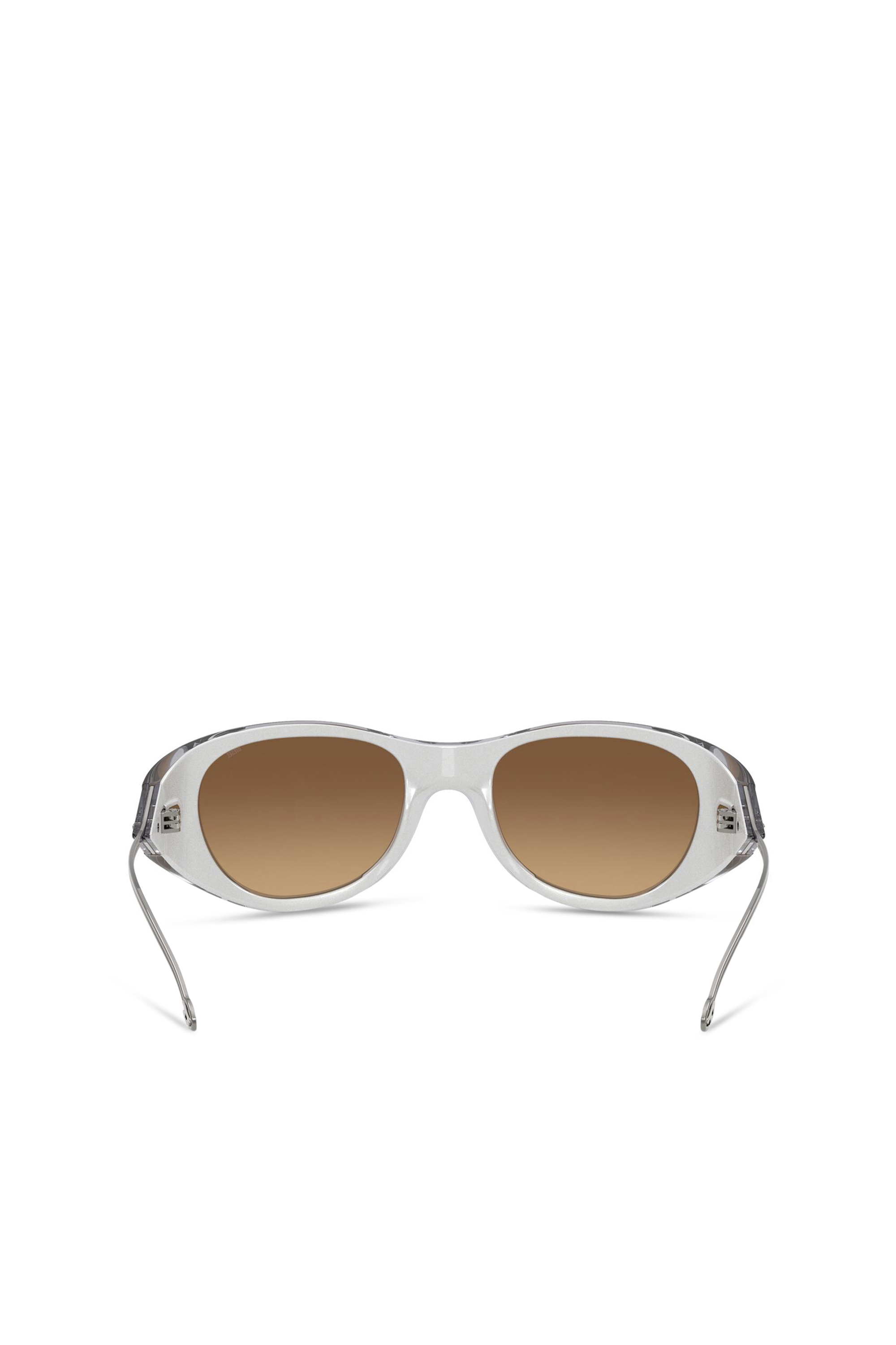 Diesel - 0DL3003, Unisex's Iconic oval sunglasses in ライトグレー - 3