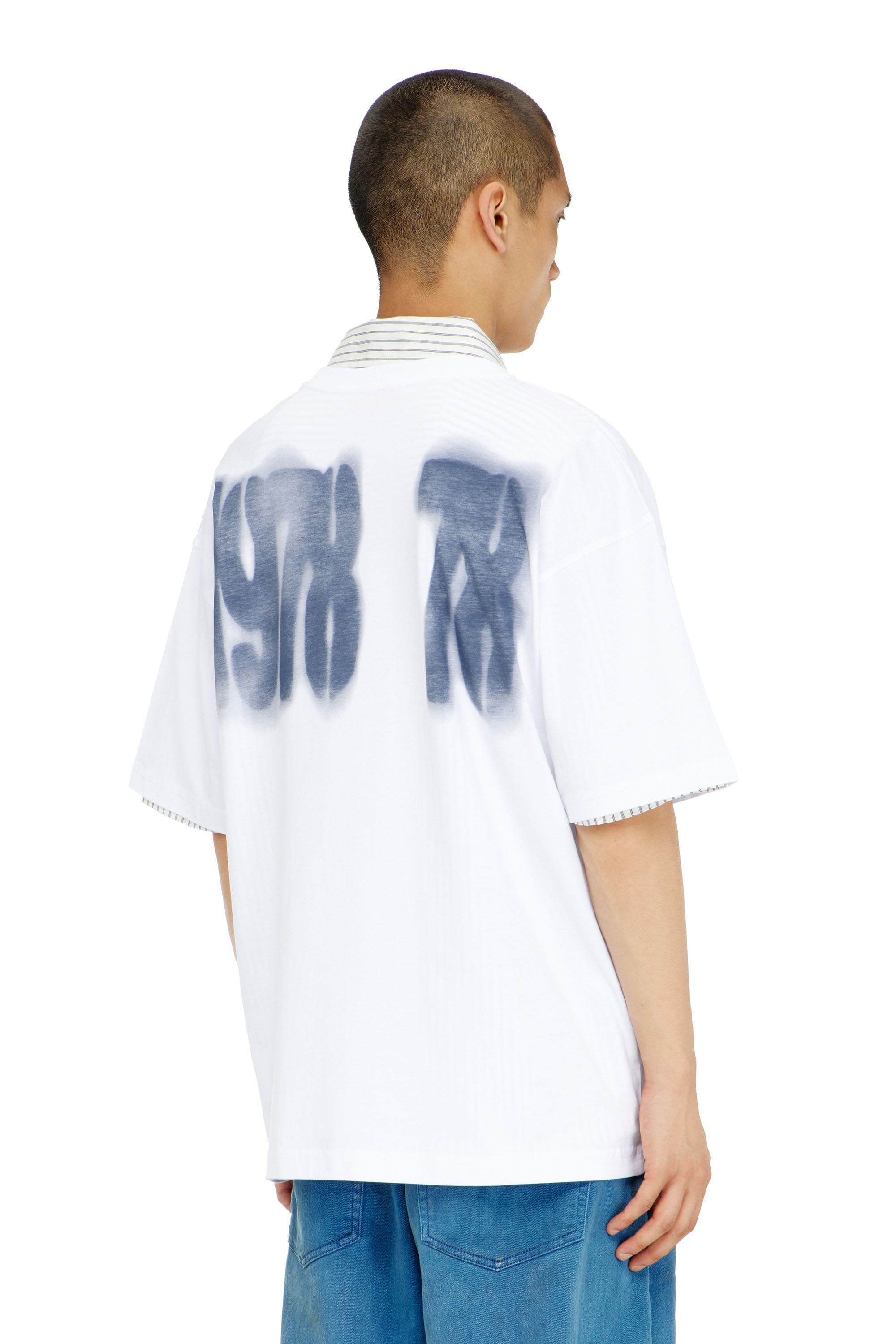 Diesel - T-BOXT-AA19, Male's Tシャツ in ホワイト - 4
