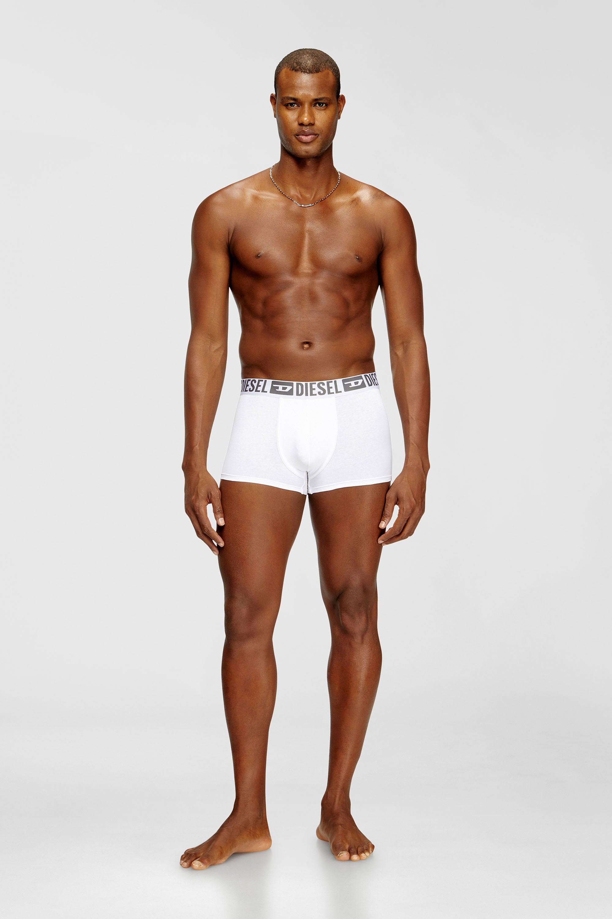 Diesel - MIKE-D-CORE-3PACK, Male's ボクサーパンツ 3枚パック in ホワイト/ブラック - 2