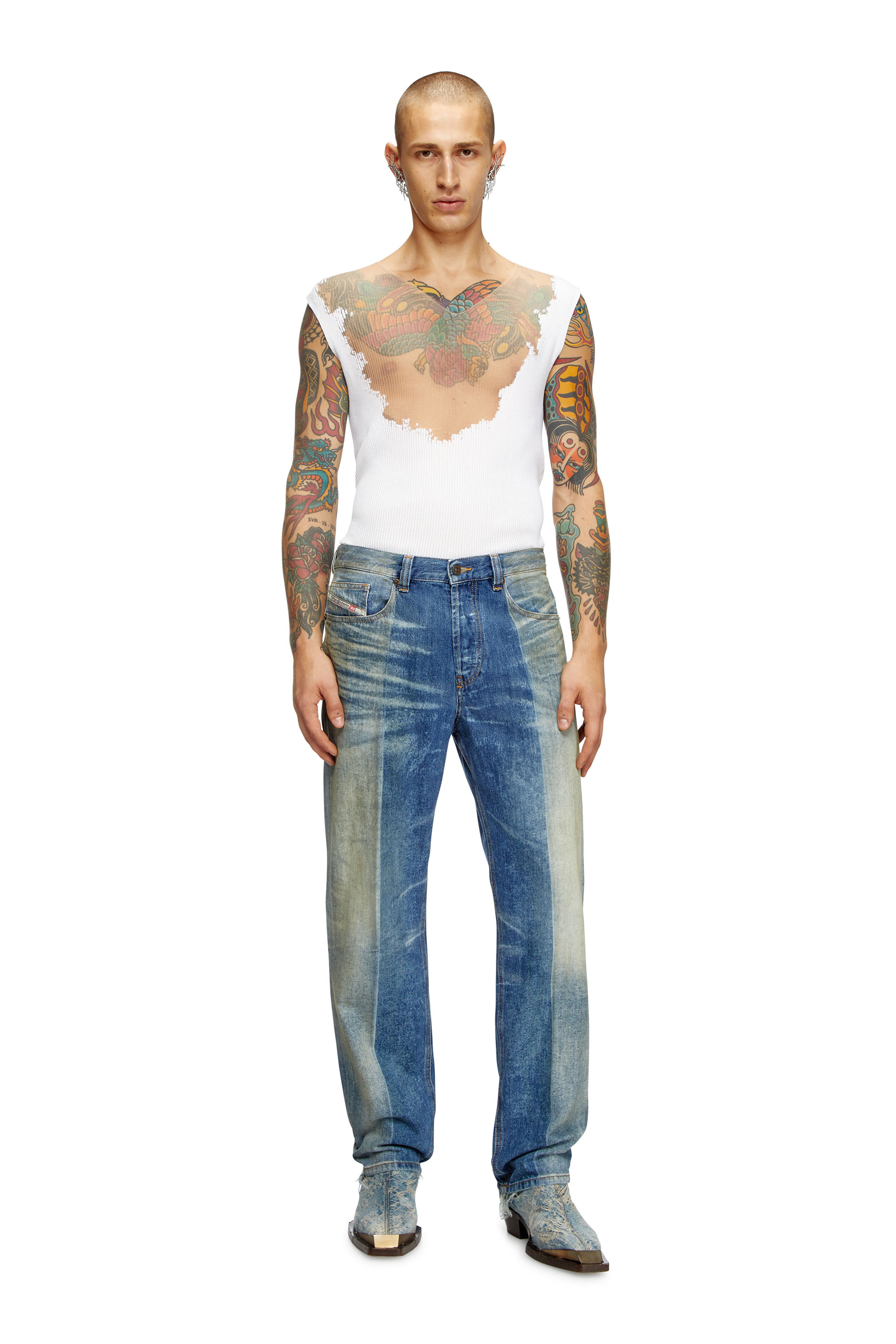 Diesel - Male's Regular Jeans 2024 D-Macs 09L04, ミディアムブルー - 2