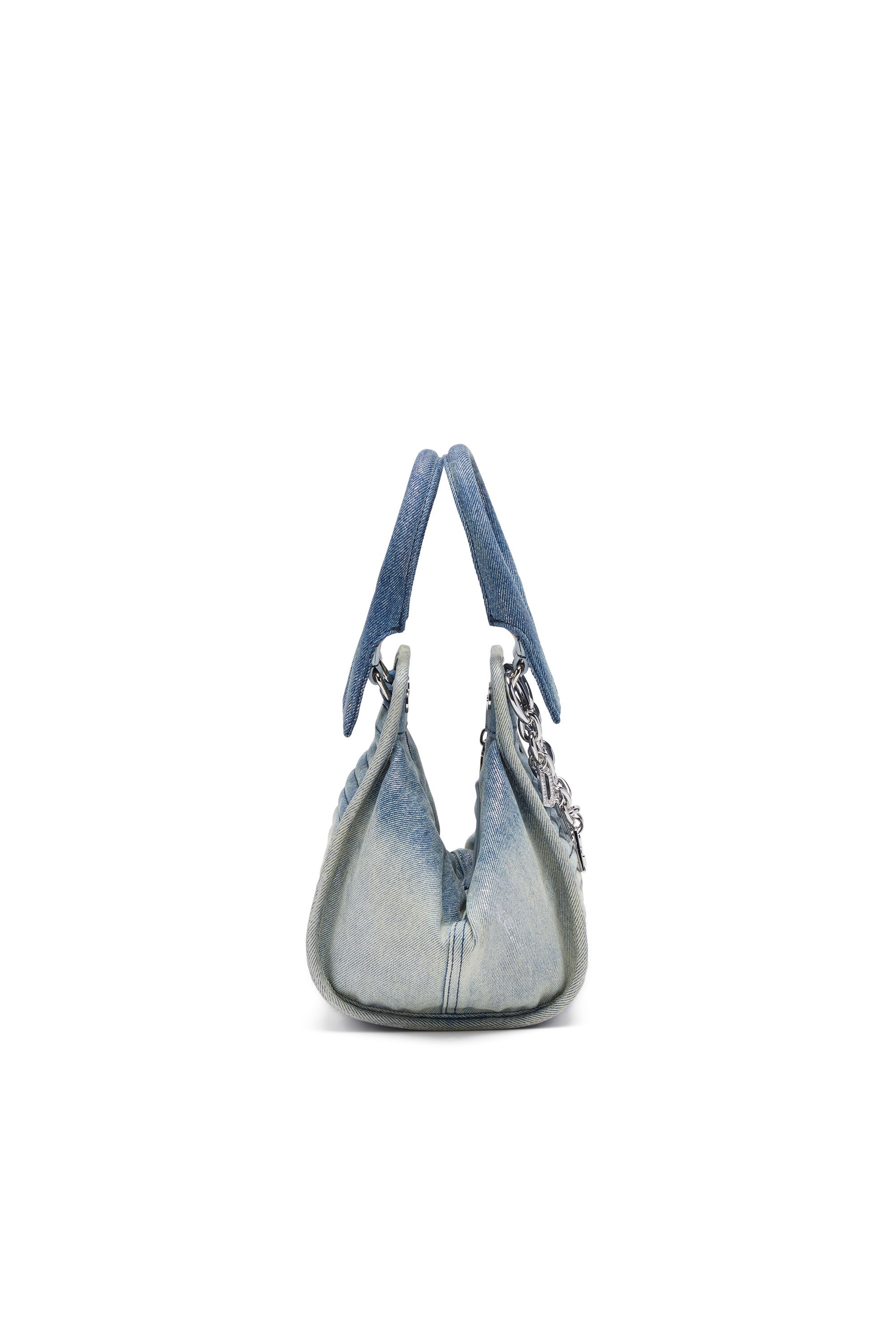 Diesel - D-VINA-XS, Female's D-Vina-Xs-Handbag in reflective solarised denim in ブルー - 3