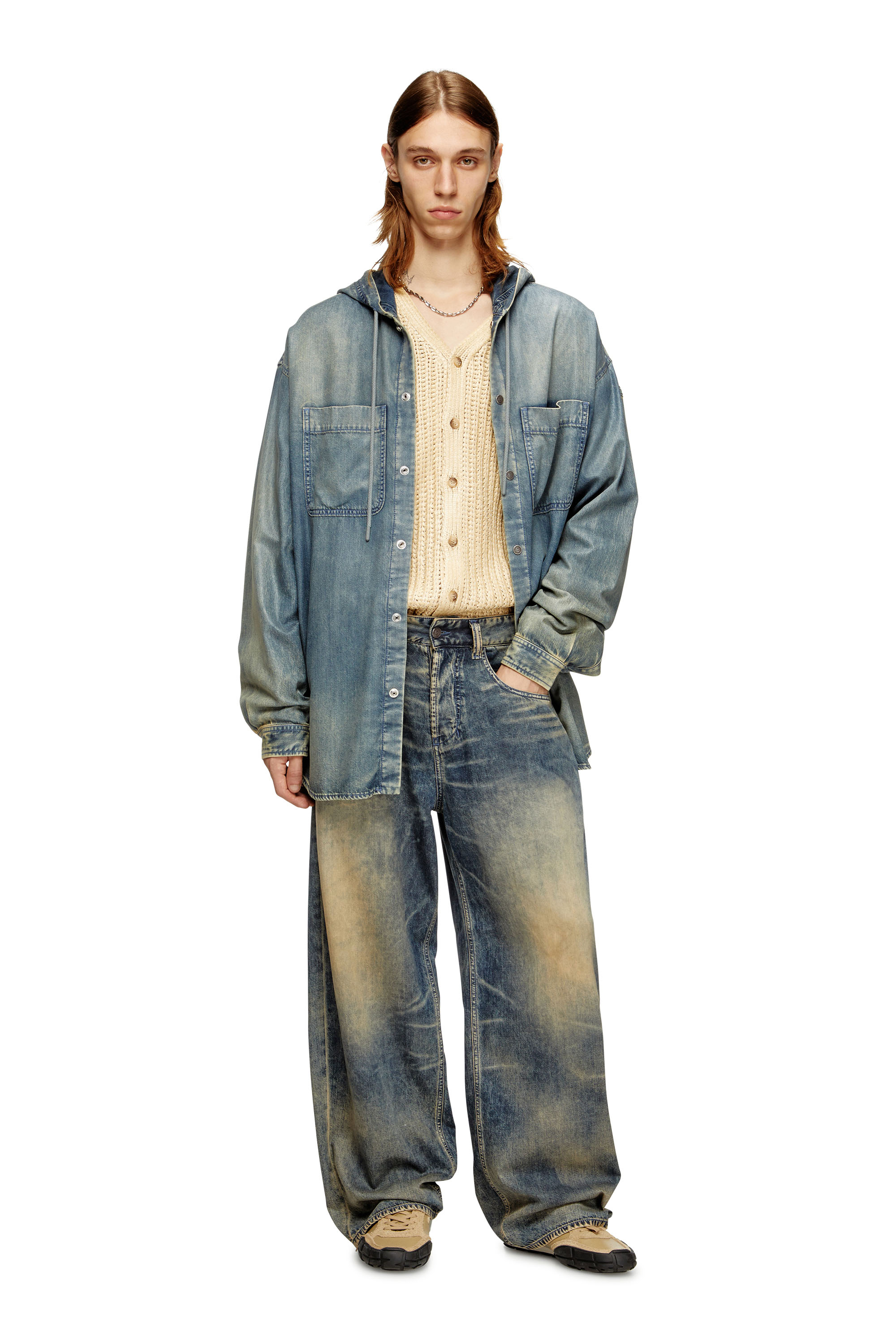 Relaxed Jeans 1997 D-Enim-M 0CEBB, ミディアムブルー Diesel - Male's Relaxed Jeans 1997 D-Enim-M 0CEBB, ミディアムブルー - 1