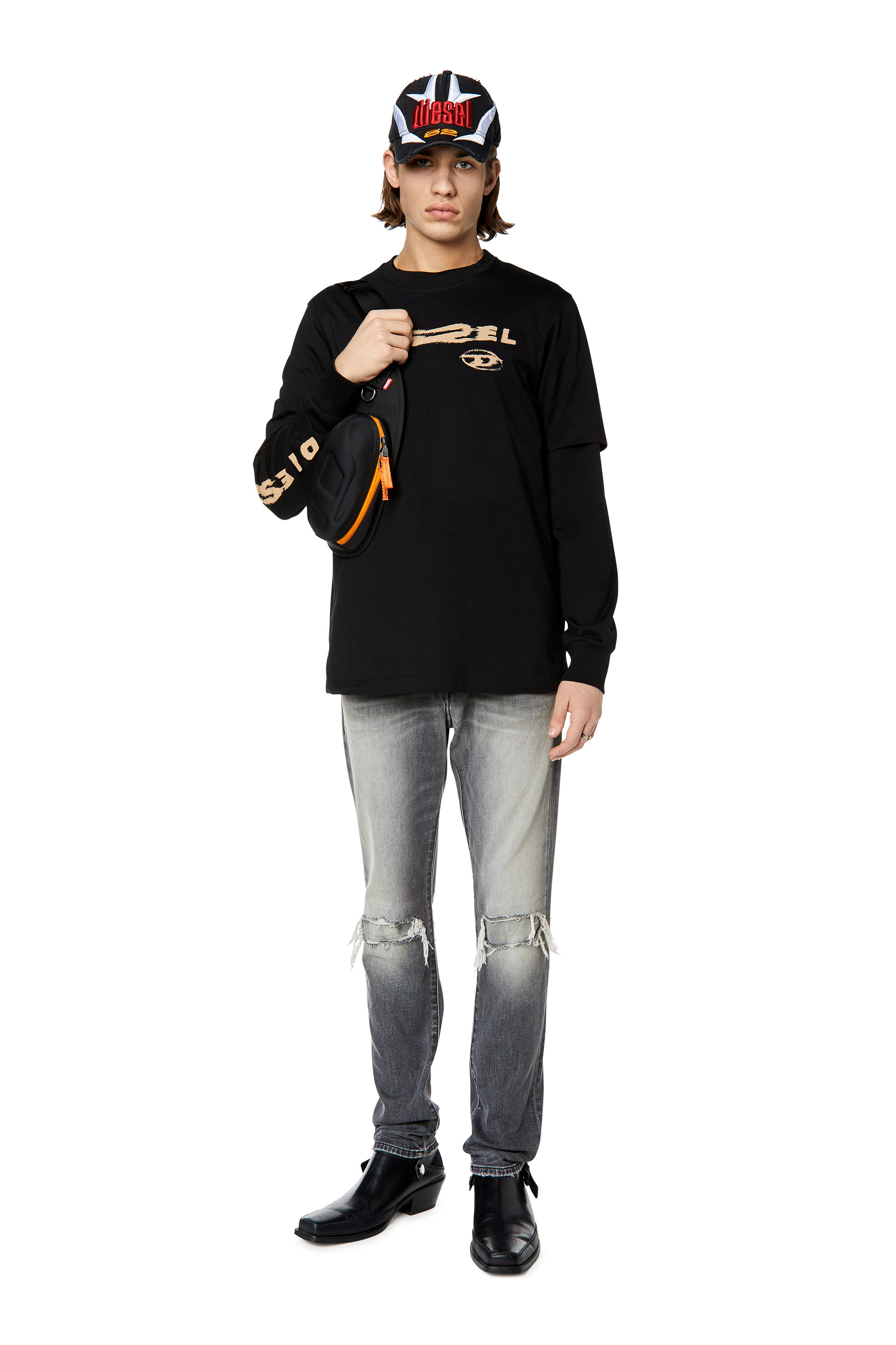 Diesel - Slim Jeans 2019 D-Strukt 09G03, ライトグレー - Image 3