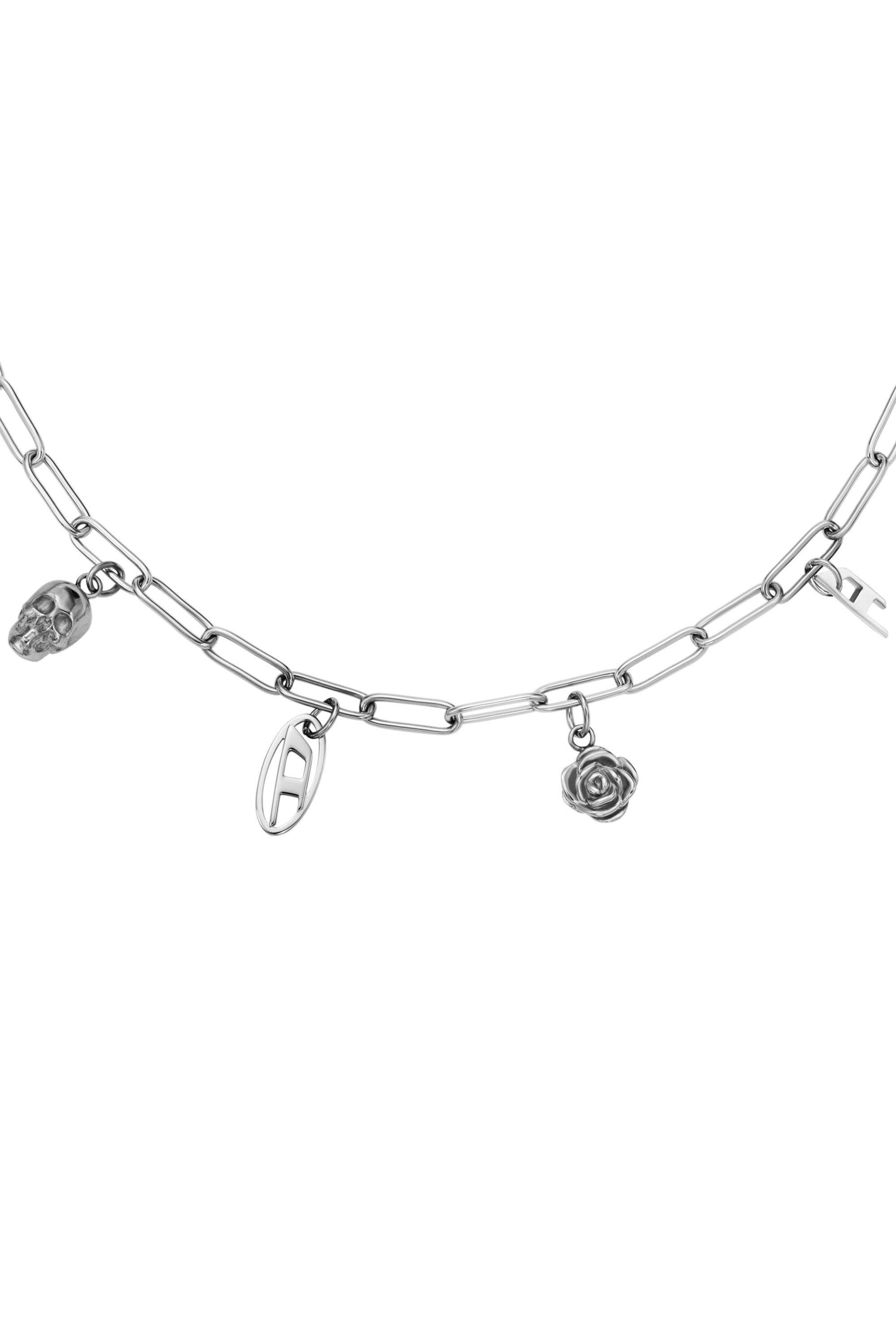 Diesel - DX1605040, Unisex's Stainless Steel Charm Necklace in シルバー - 2