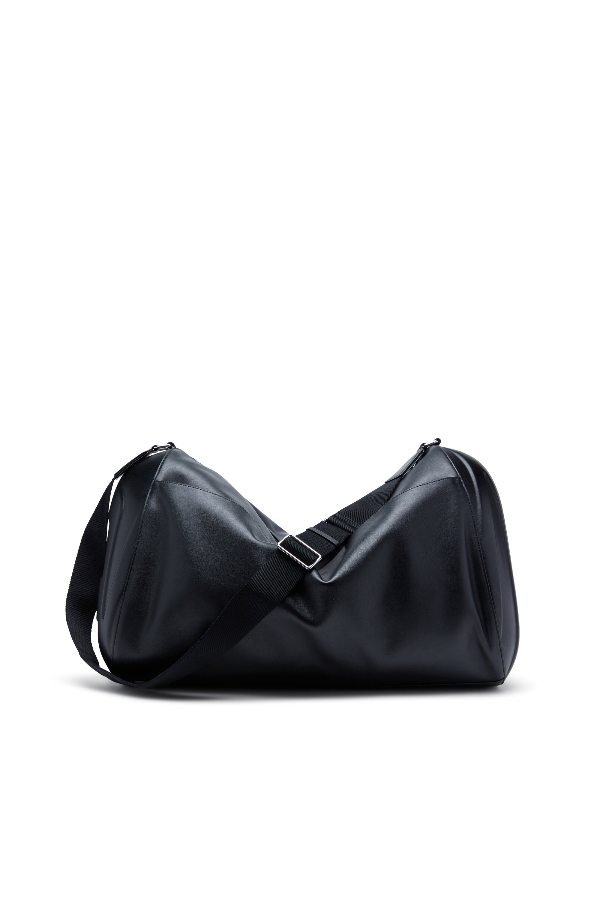 Diesel - LOAD-D DUFFLE X, Unisex's Load-D-Duffle bag with hard-shell logo sides in ブラック - 1
