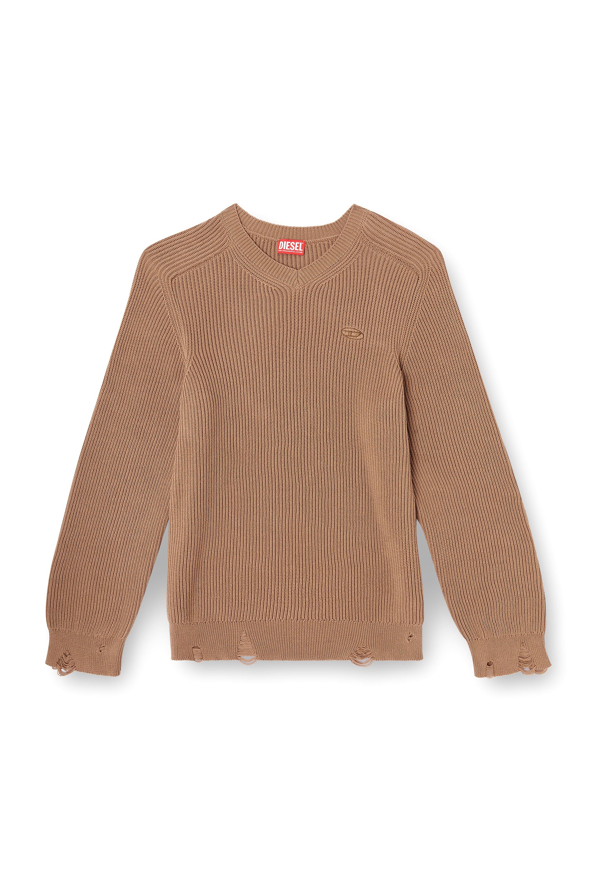 Diesel - K-NAZAIRE, Male's プルオーバーニット in ベージュ - 3