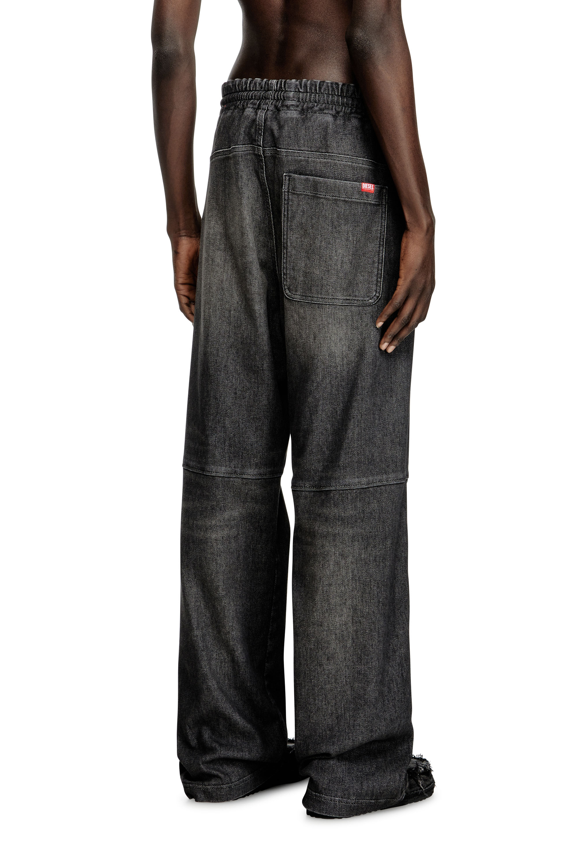 Diesel - Unisex's Relaxed D-Martyans Track Denim 09L77, ブラック/ダークグレー - 4