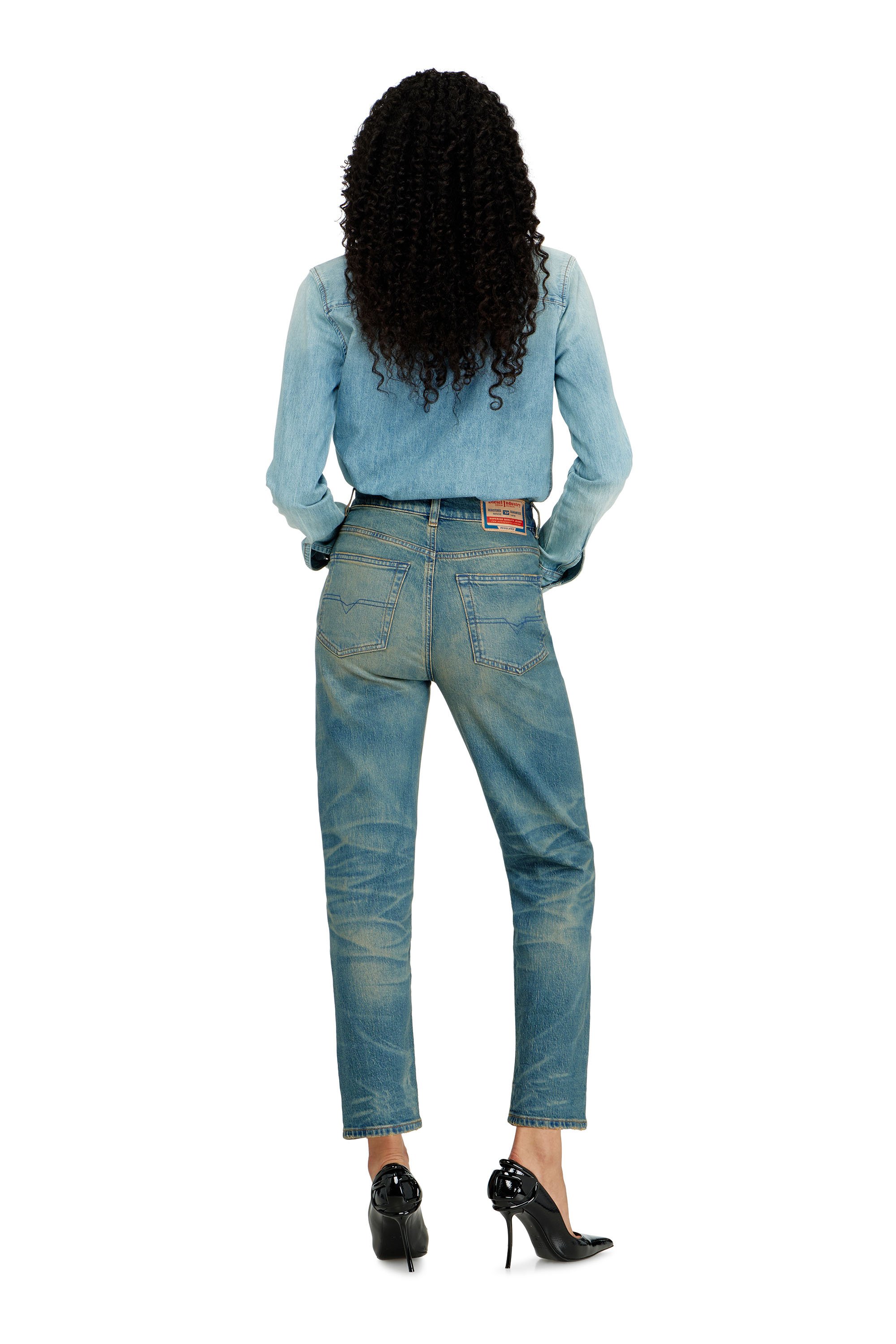 Diesel - Female's Regular Jeans 1981 D-Went 0KBBP, ミディアムブルー - 3