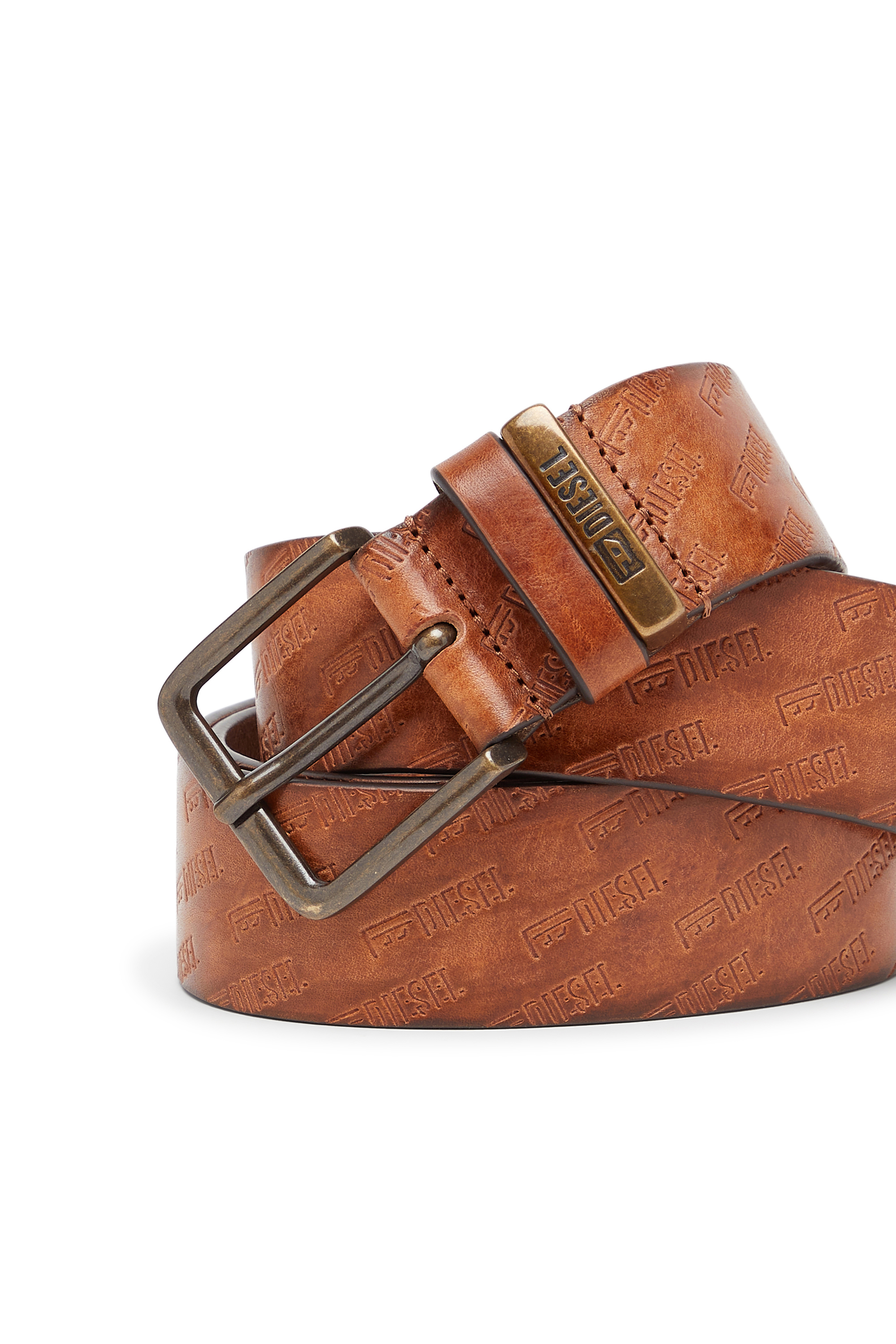 Diesel - B-MONOGRAM DSL, Male's ベルト in ブラウン - 3