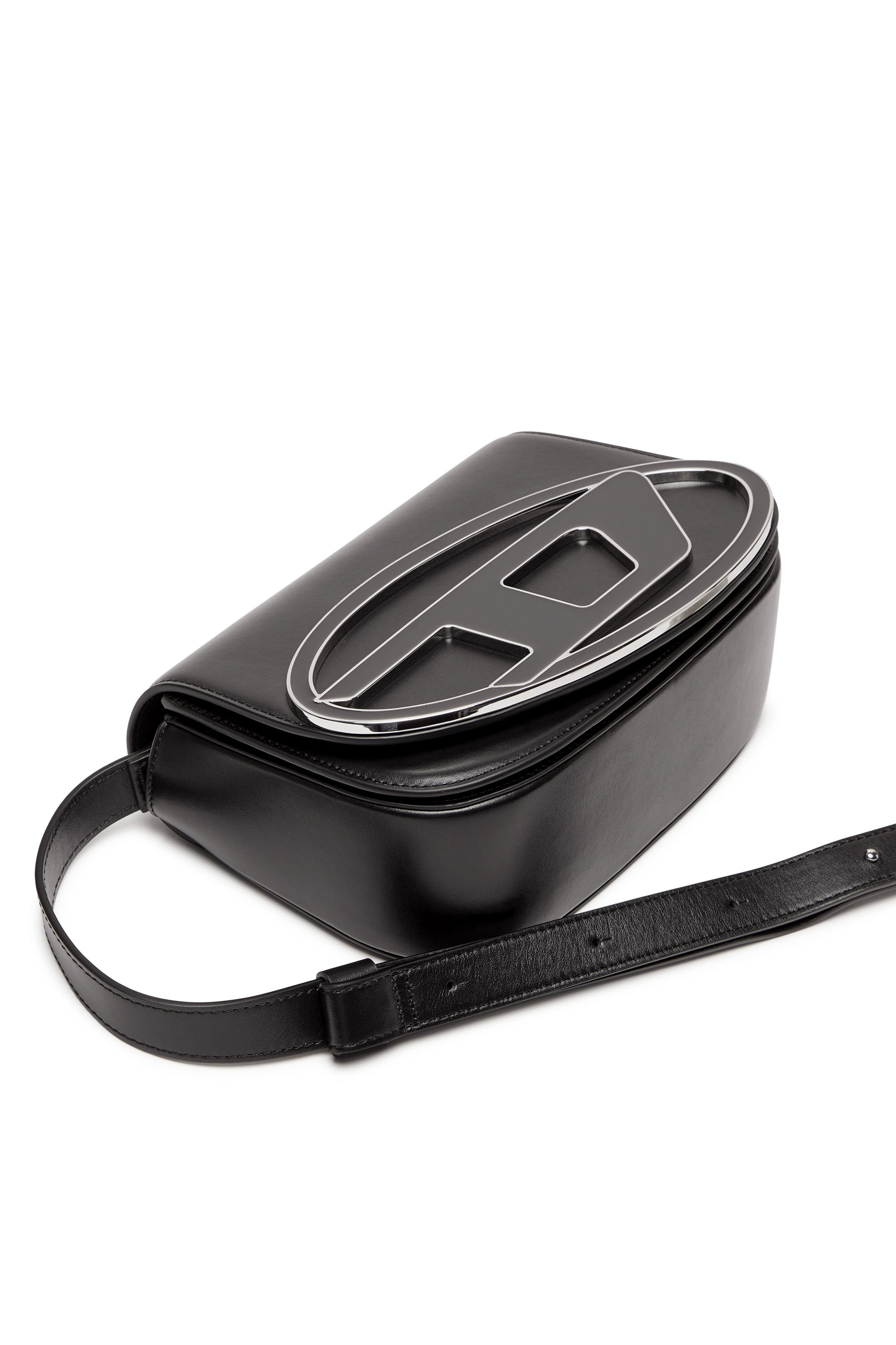 Diesel - 1DR M, Female's カウレザーショルダーバッグM in ブラック - 5