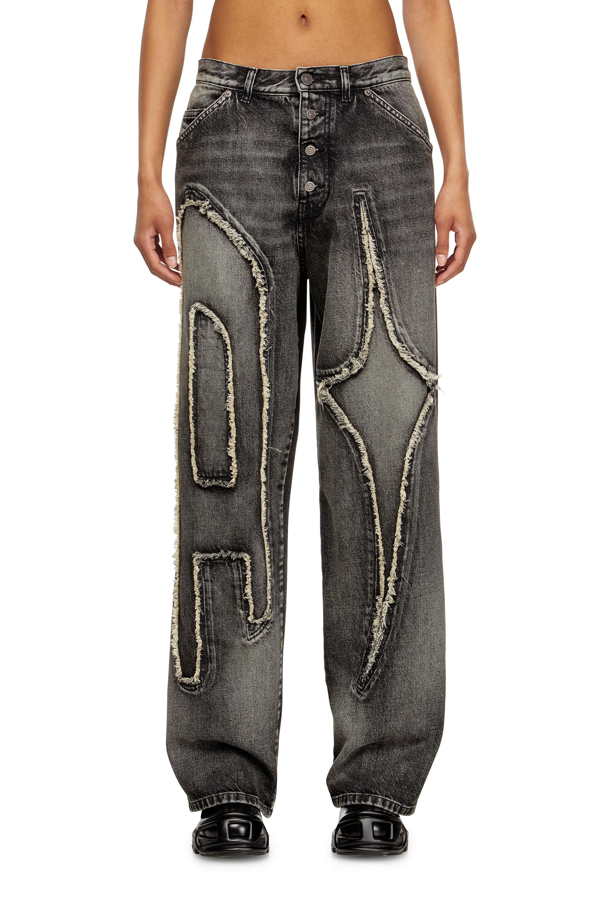 Diesel - Unisex's Straight Jeans D-ThugClub 0BEBT, ブラック/ダークグレー - 6