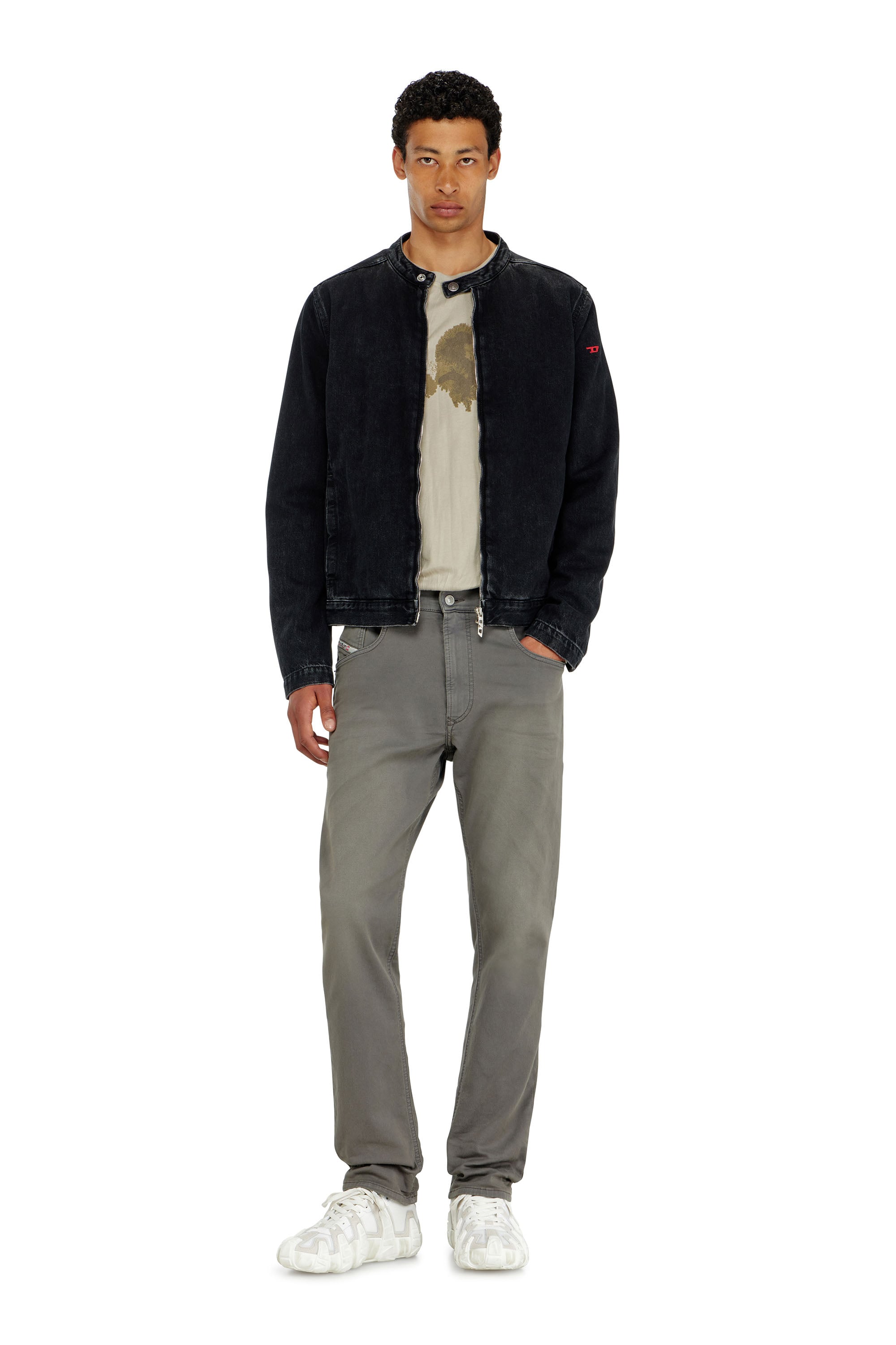 Diesel - Male's Regular 2032 D-Krooley-BW Joggjeans&reg; 0670M, グレー - 1