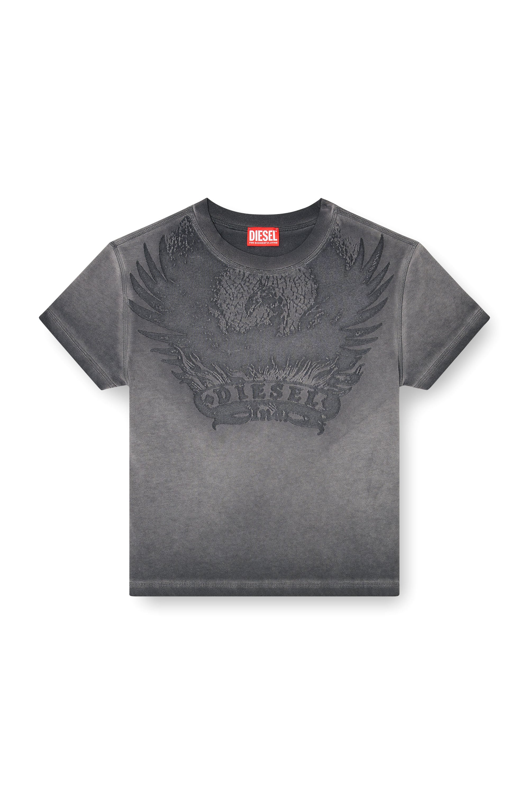 Diesel - T-ILA-AA7, Female's Tシャツ in ダークグレー - 2
