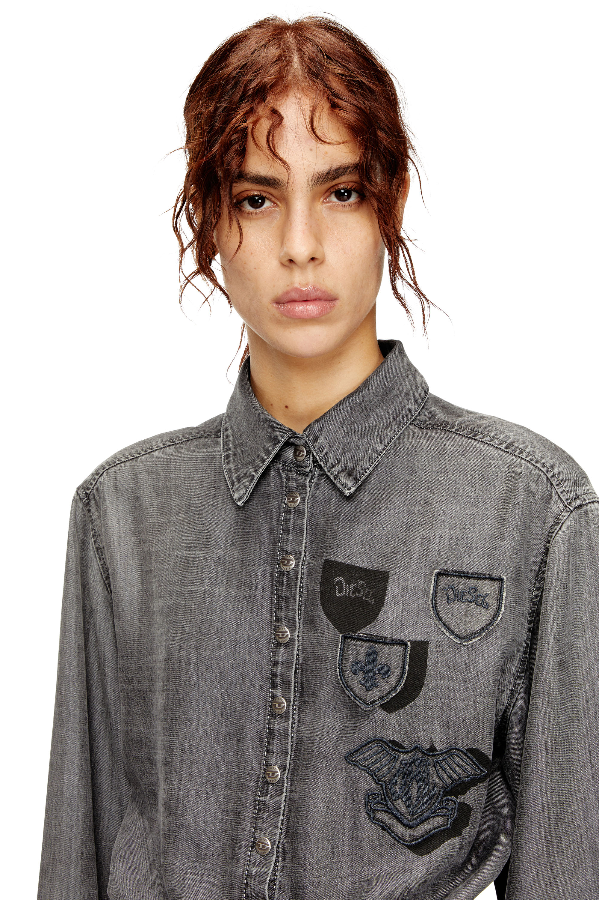 Diesel - DE-DREVIA-S, Female's デニムドレス in グレー - 5